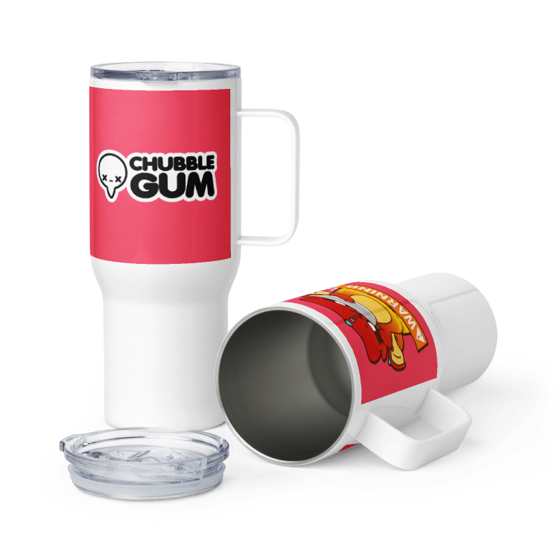 I SHOULD COME WITH A WARNING LABEL - 25 oz Travel Mug - ChubbleGumLLC