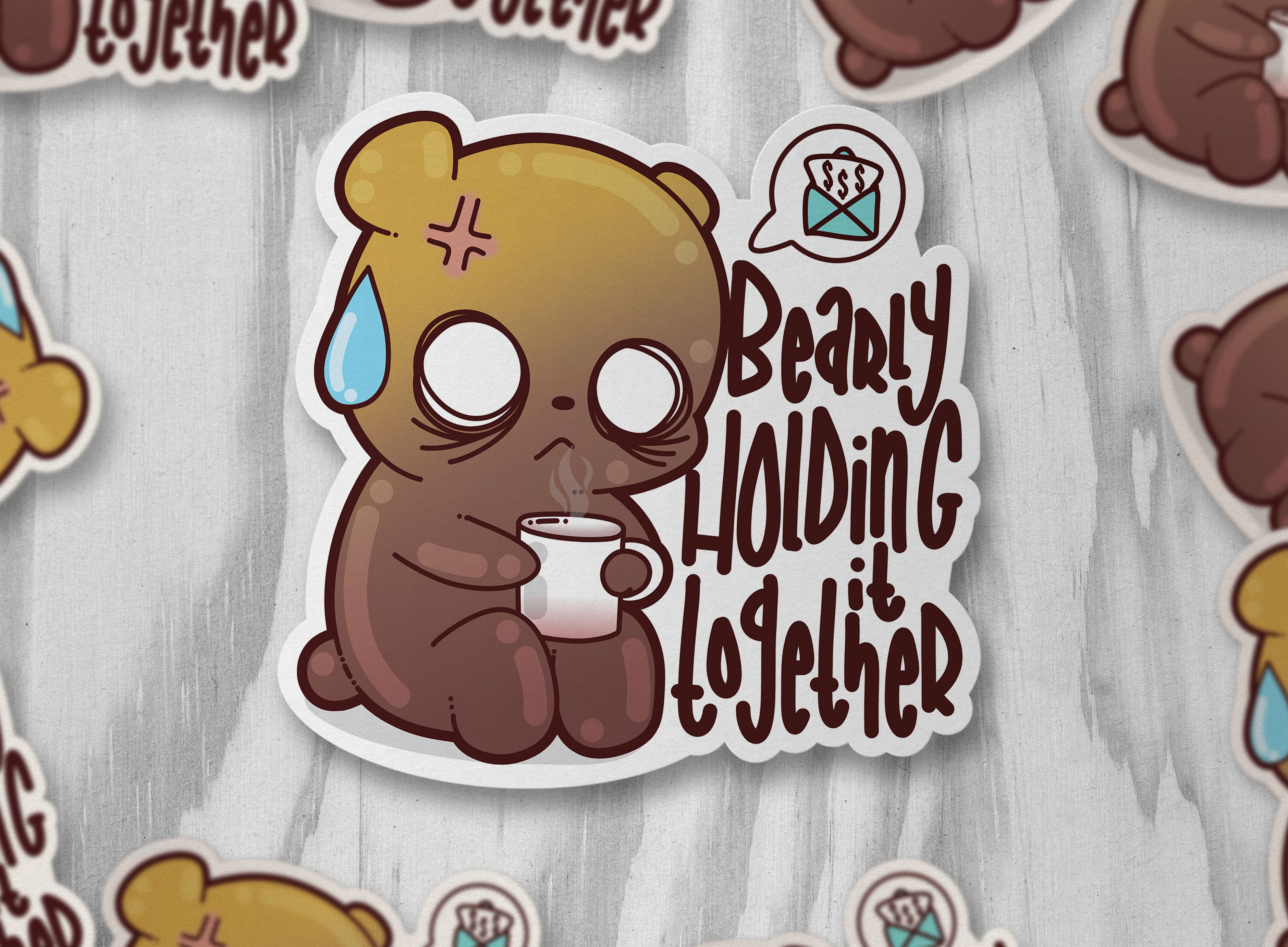 Bearly Holding It Together - ChubbleGumLLC