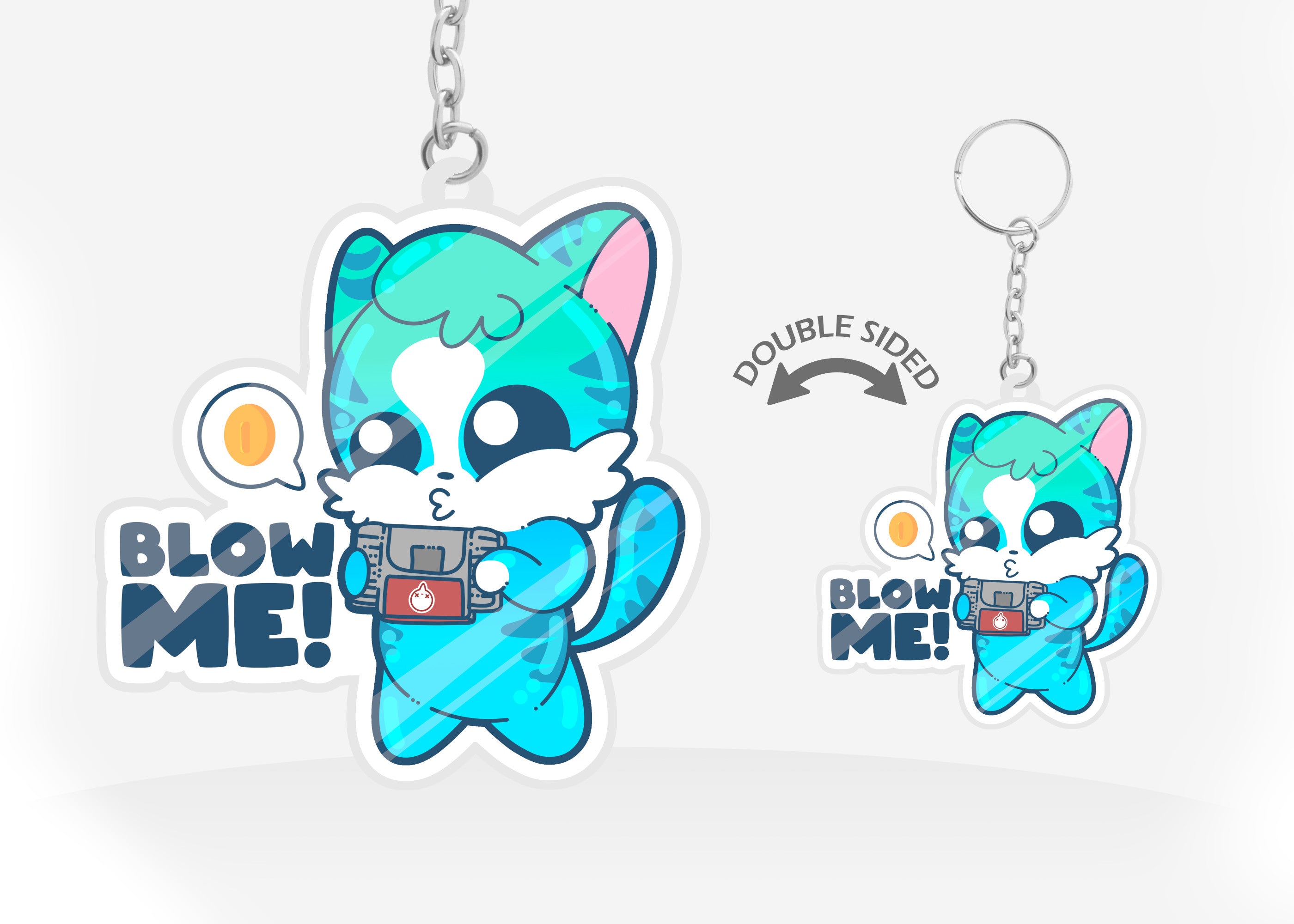 Keychain - Blow Me - ChubbleGumLLC