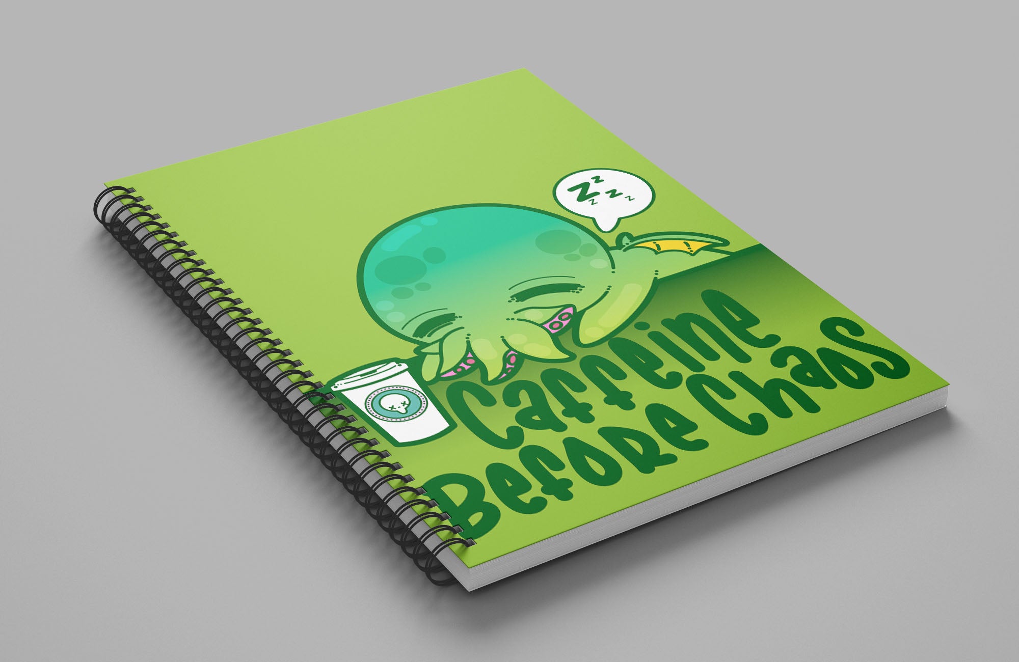 Caffeine Before Chaos Notebook - ChubbleGumLLC