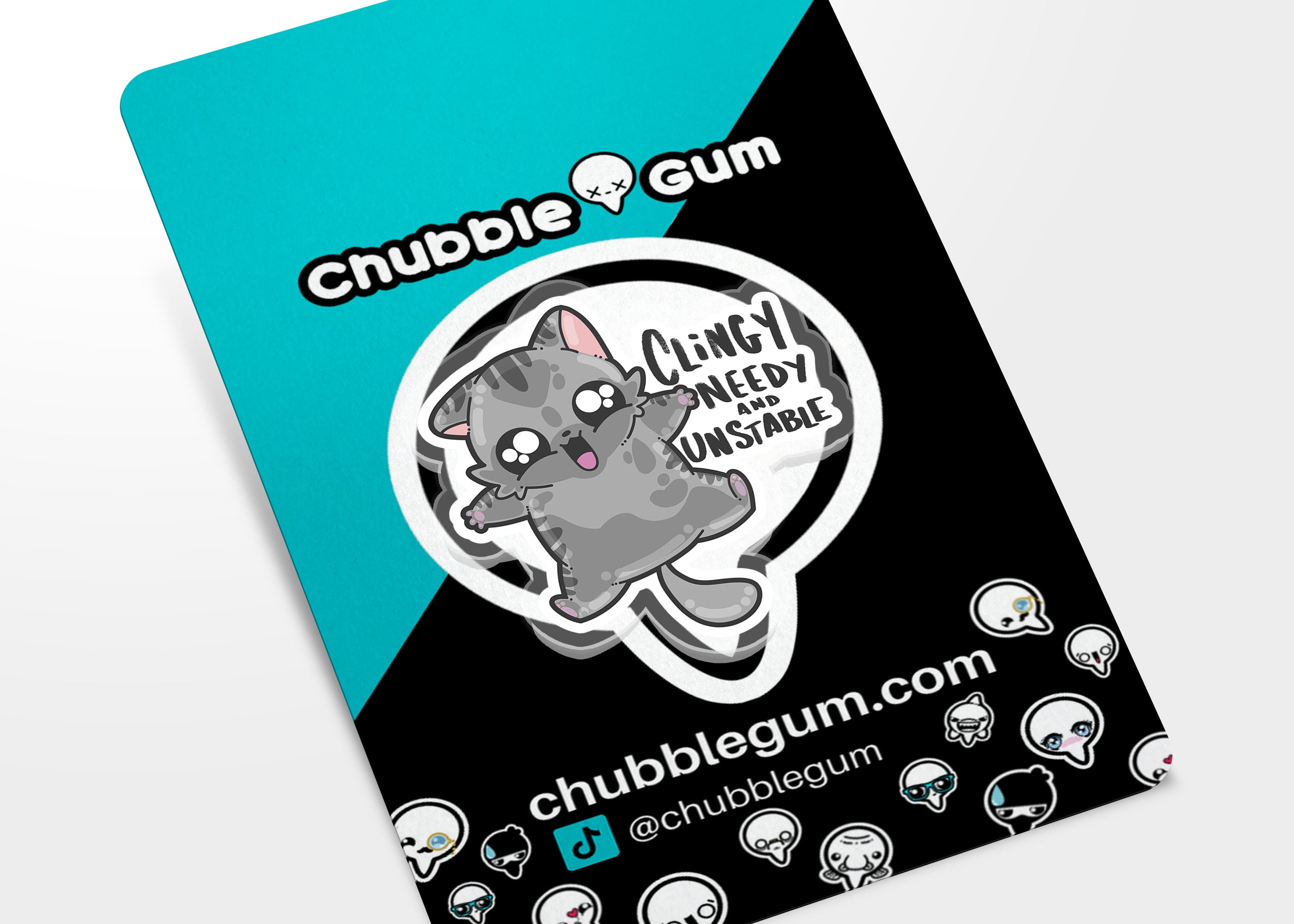 Acrylic Pin - Clingy, Needy, Unstable - ChubbleGumLLC