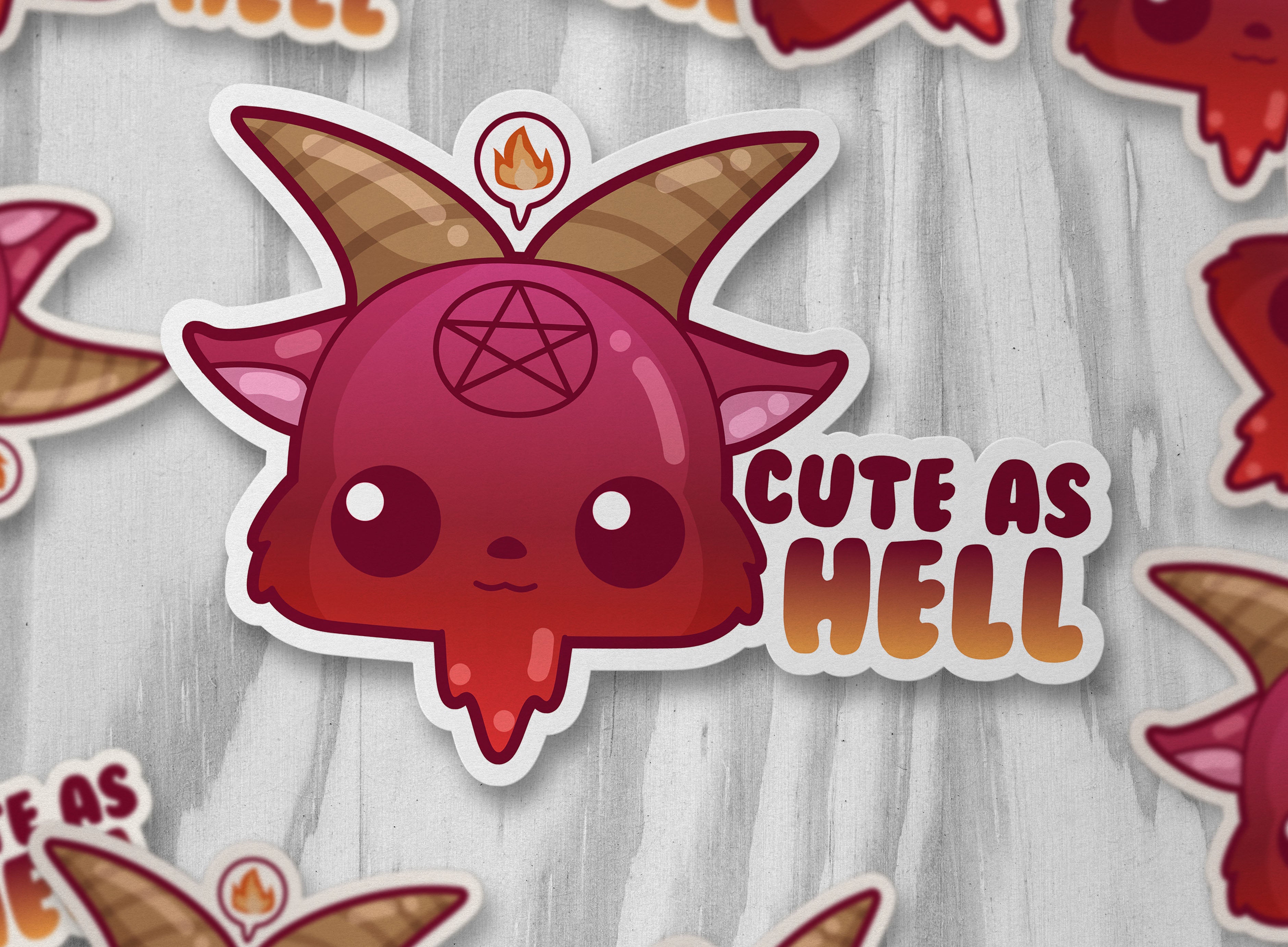 Cute As Hell - ChubbleGumLLC