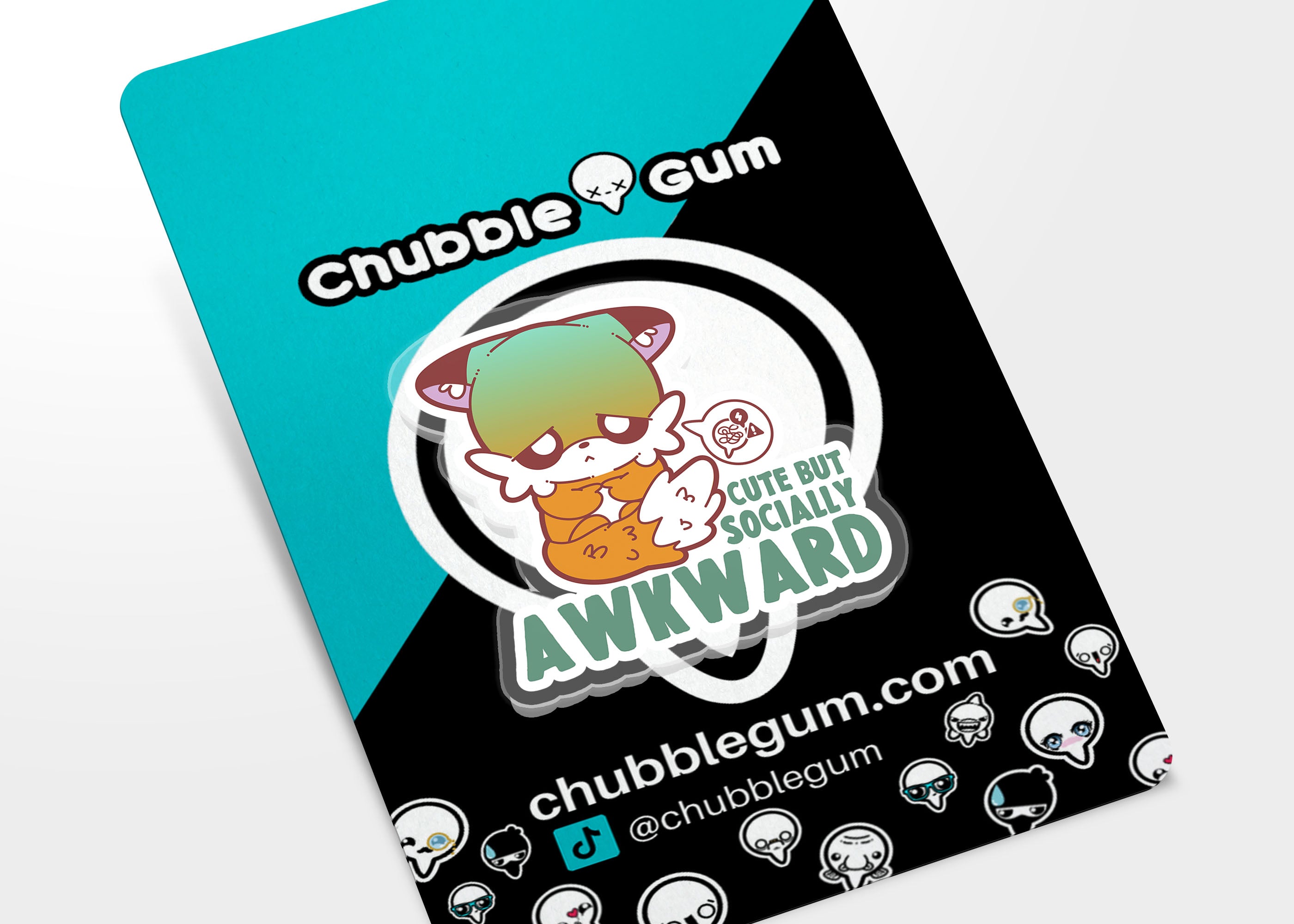 Acrylic Pin - Cute But Awkward - ChubbleGumLLC