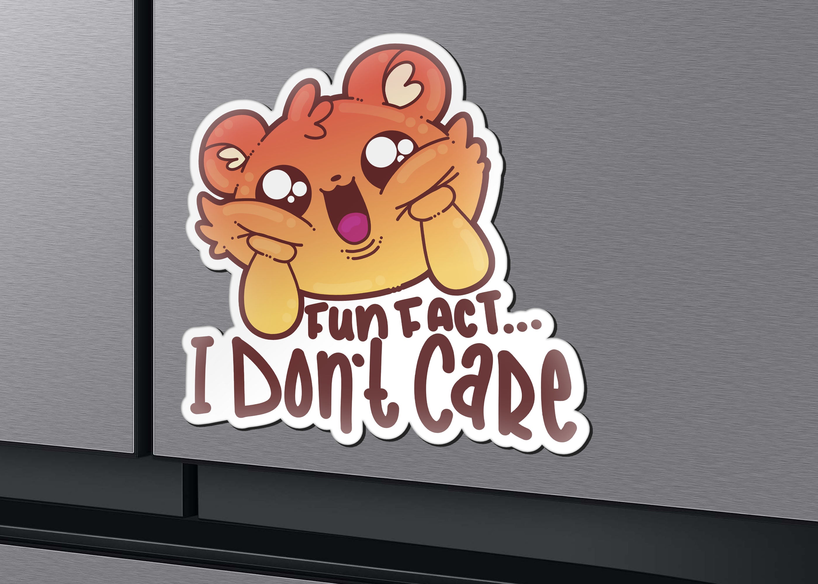 Magnet - Fun Fact...I Don't Care - ChubbleGumLLC