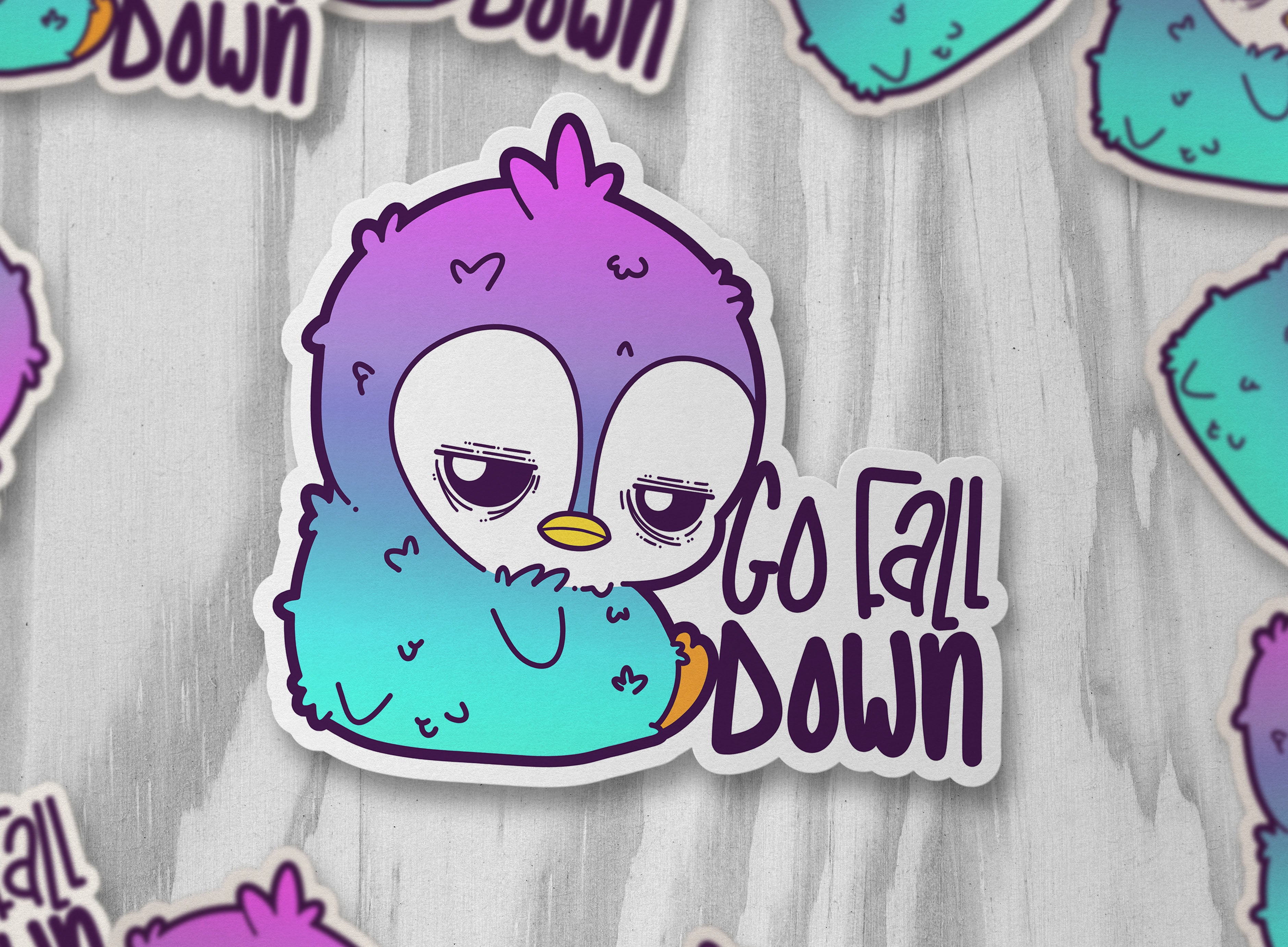 Go Fall Down - ChubbleGumLLC