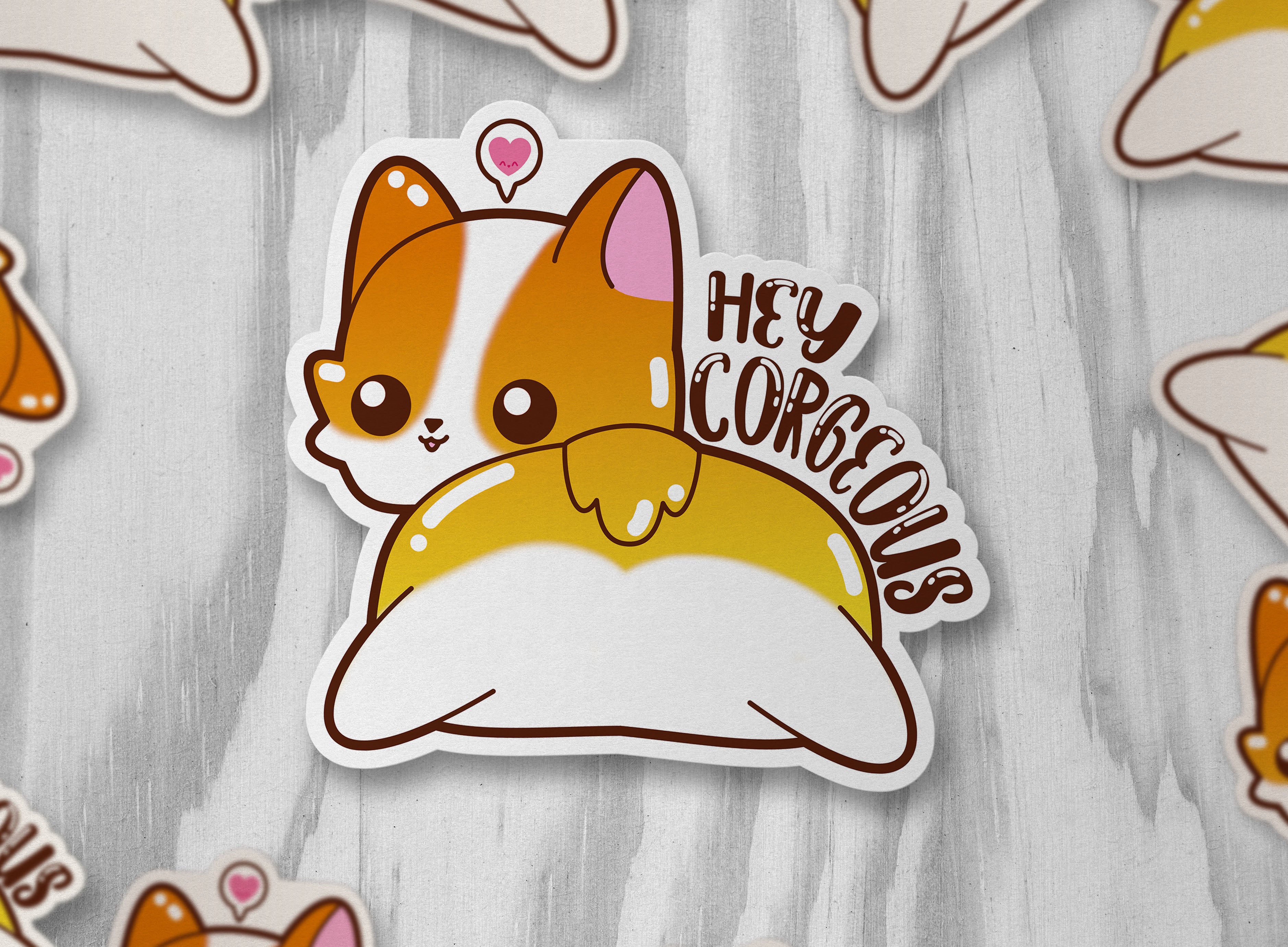 Hey Corgeous - ChubbleGumLLC