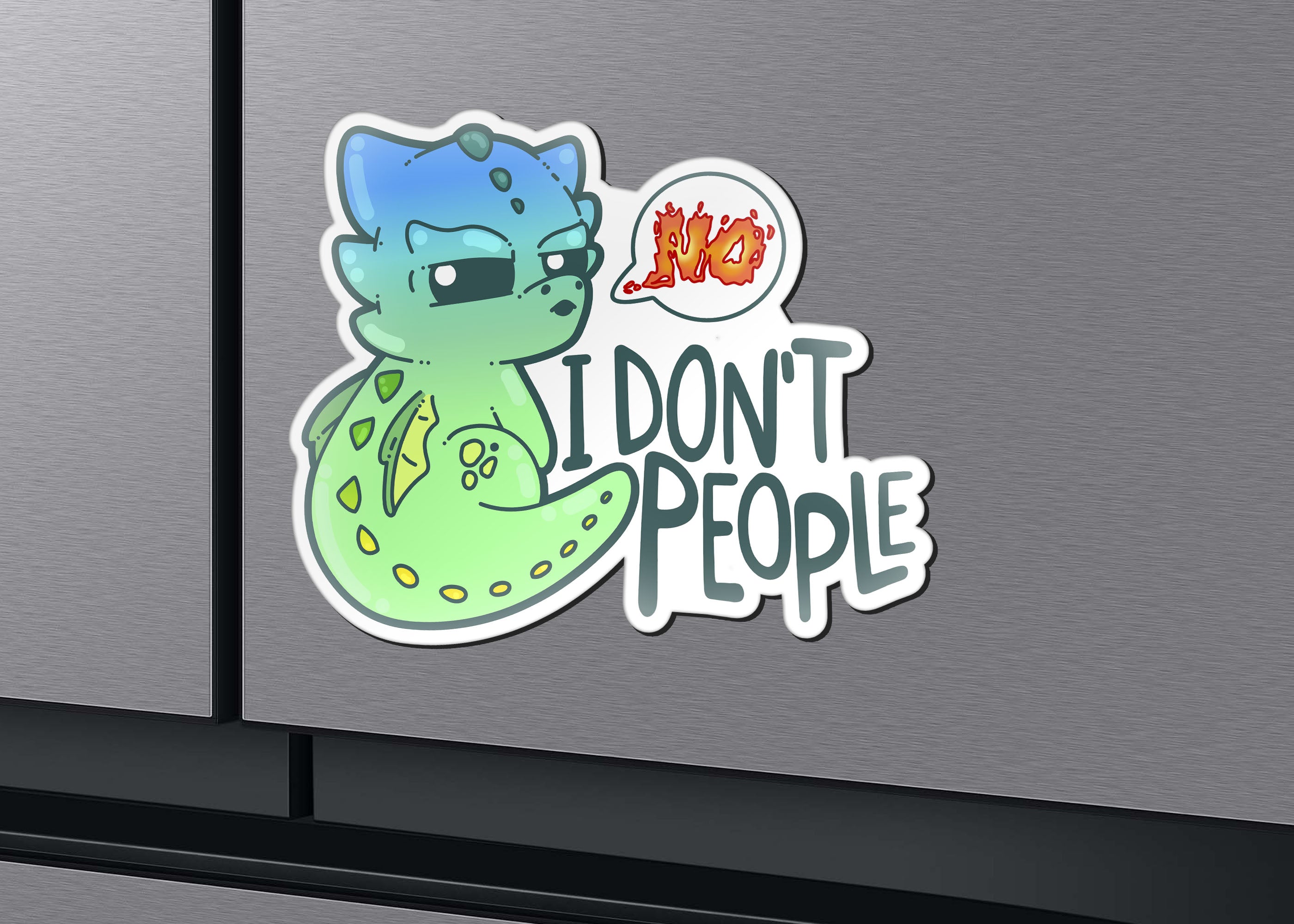 Magnet - I Don't People - ChubbleGumLLC