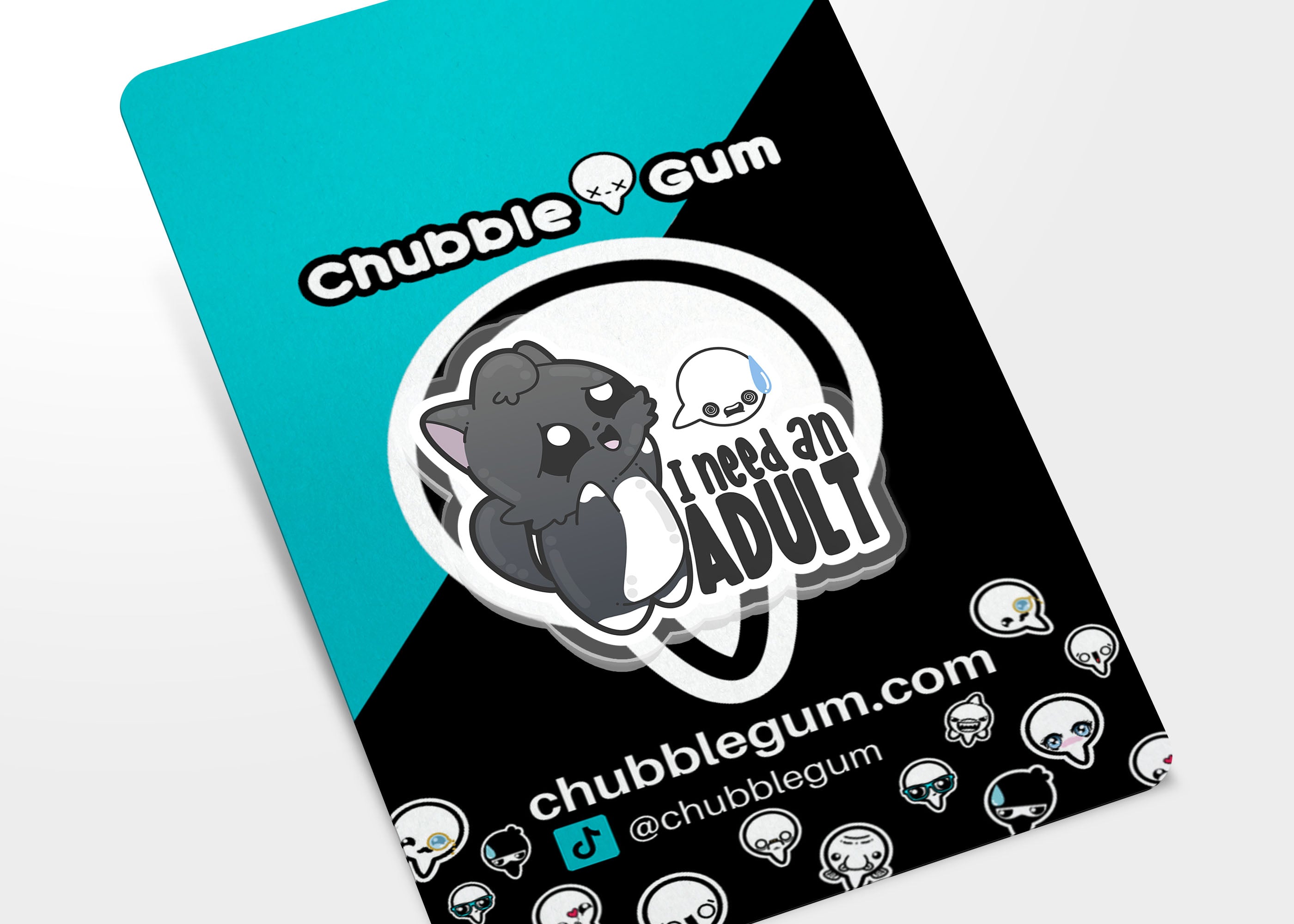 Acrylic Pin - I Need an Adult - ChubbleGumLLC