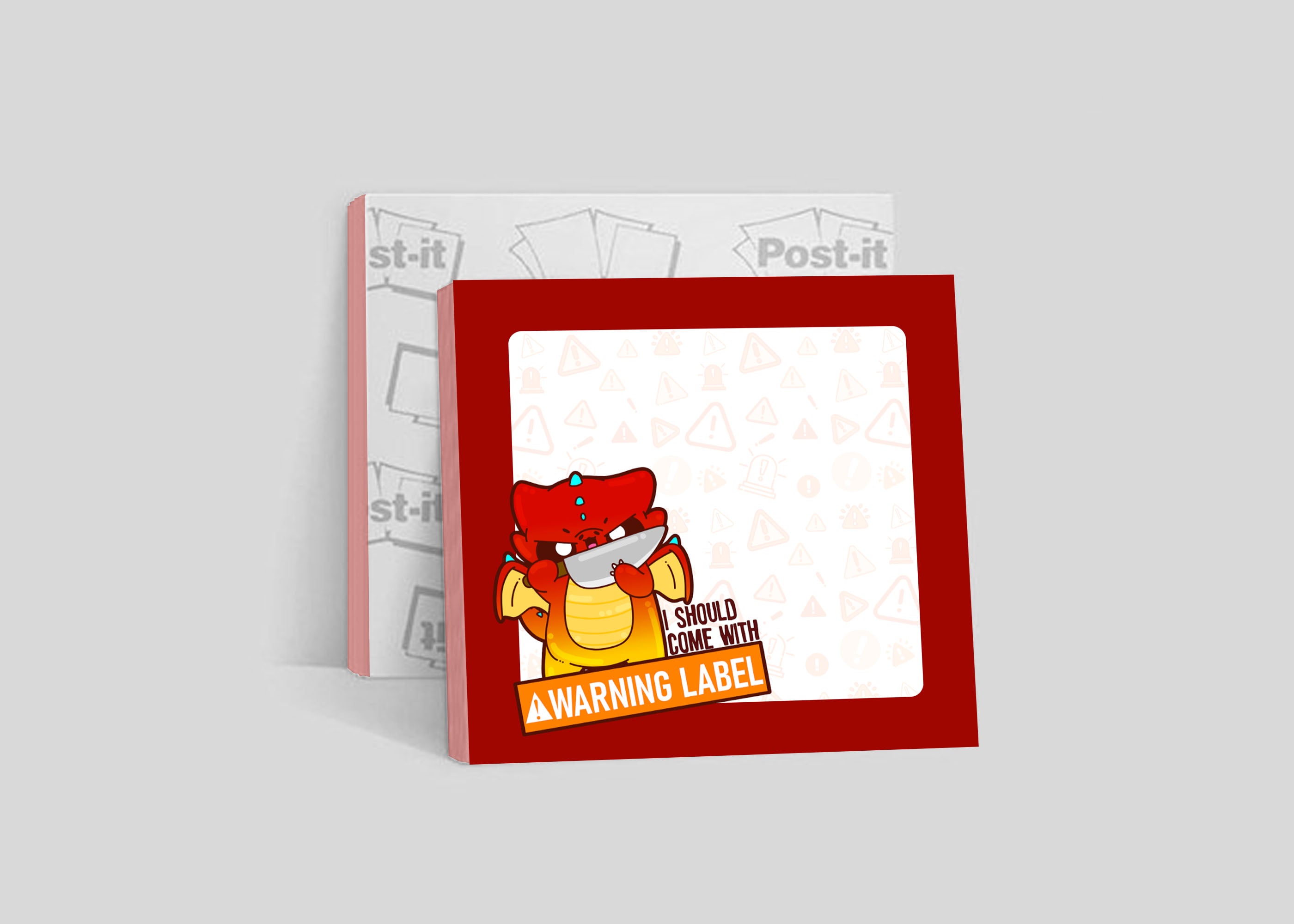 Sticky Note - I Should Come With A Warning Label - ChubbleGumLLC