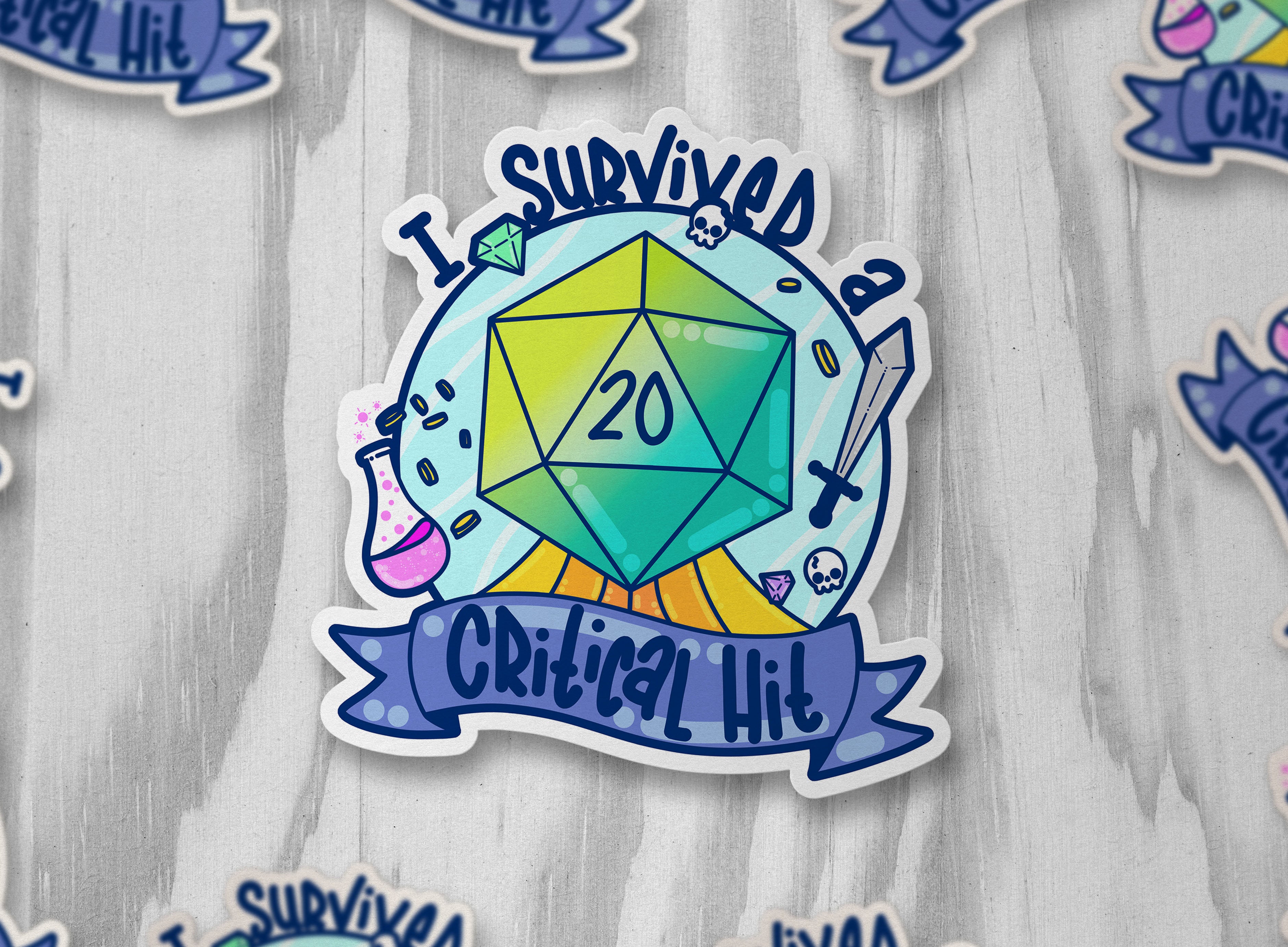 I Survived A Critical Hit - ChubbleGumLLC