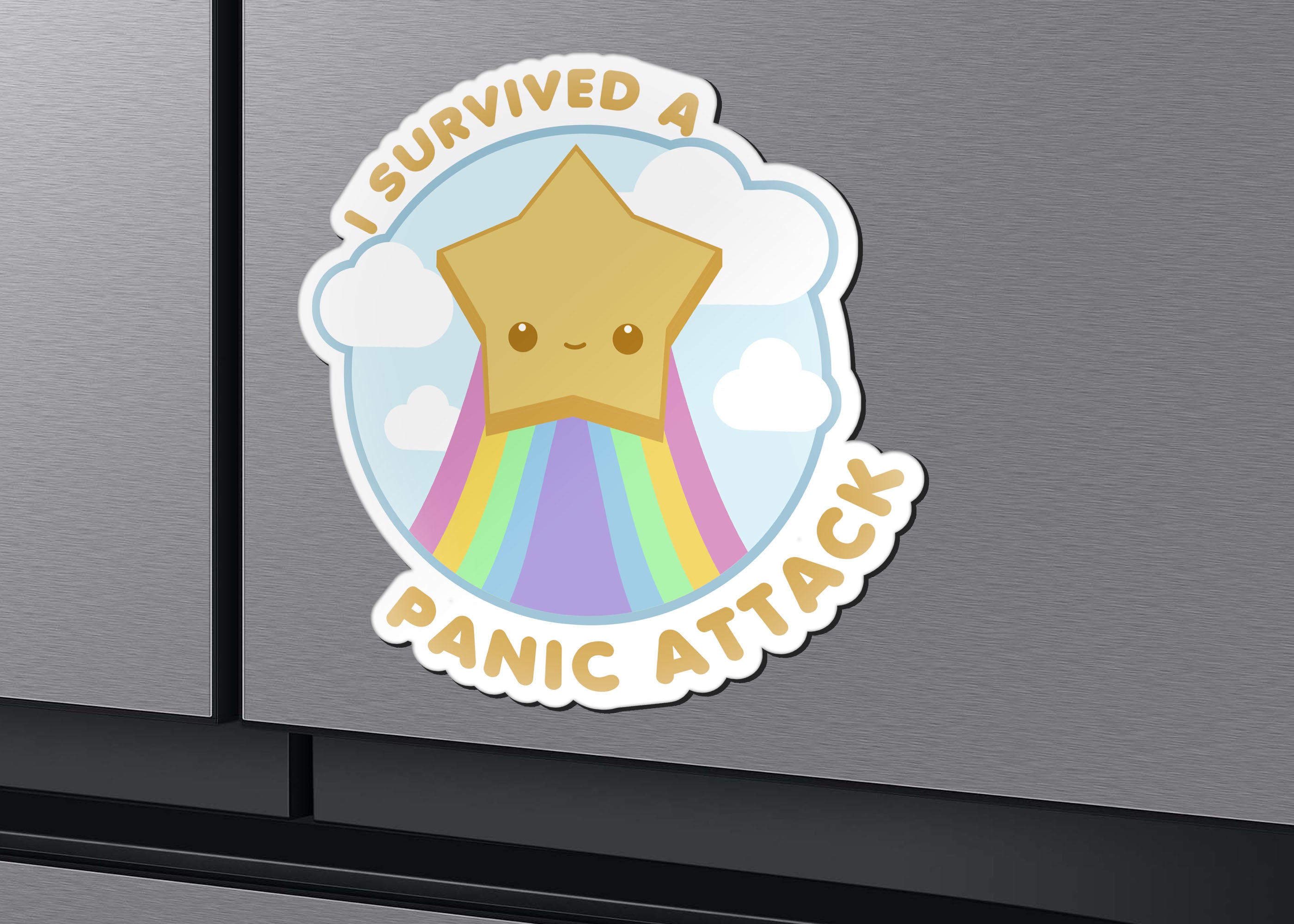 Magnet - I Survived a Panic Attack - ChubbleGumLLC