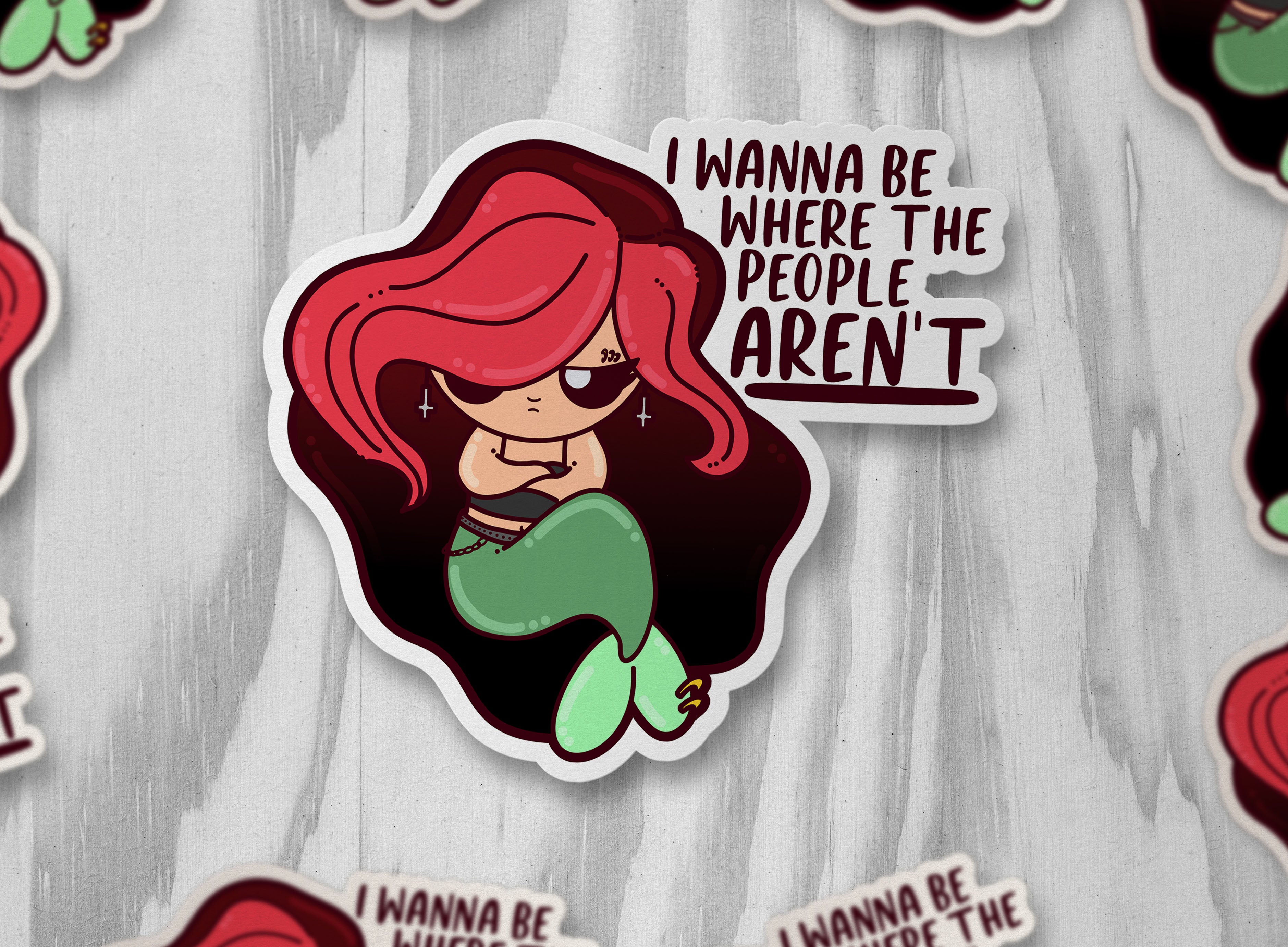 I Wanna Be Where the People Aren't - ChubbleGumLLC