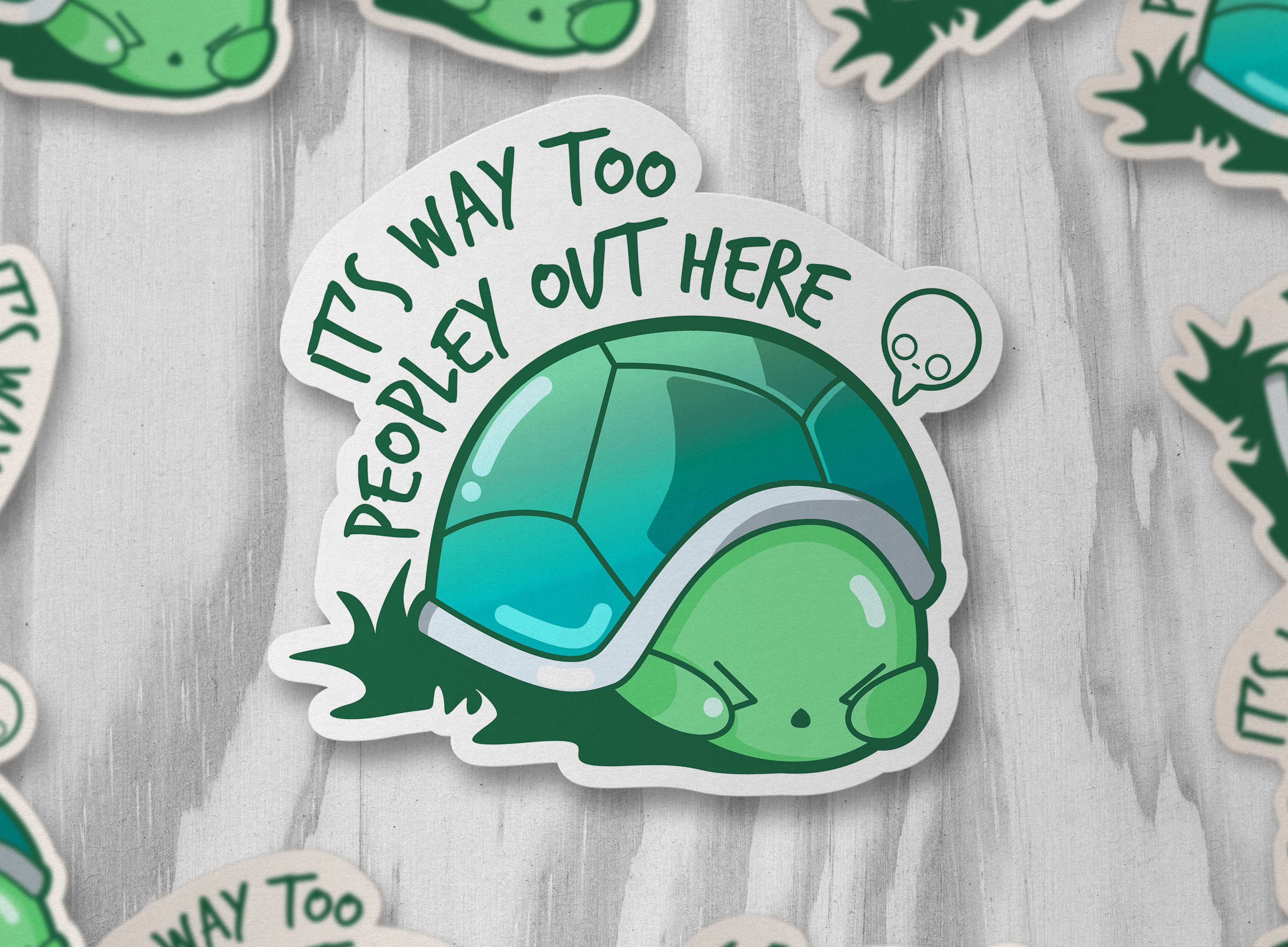 It's Way Too Peopley Out Here - ChubbleGumLLC