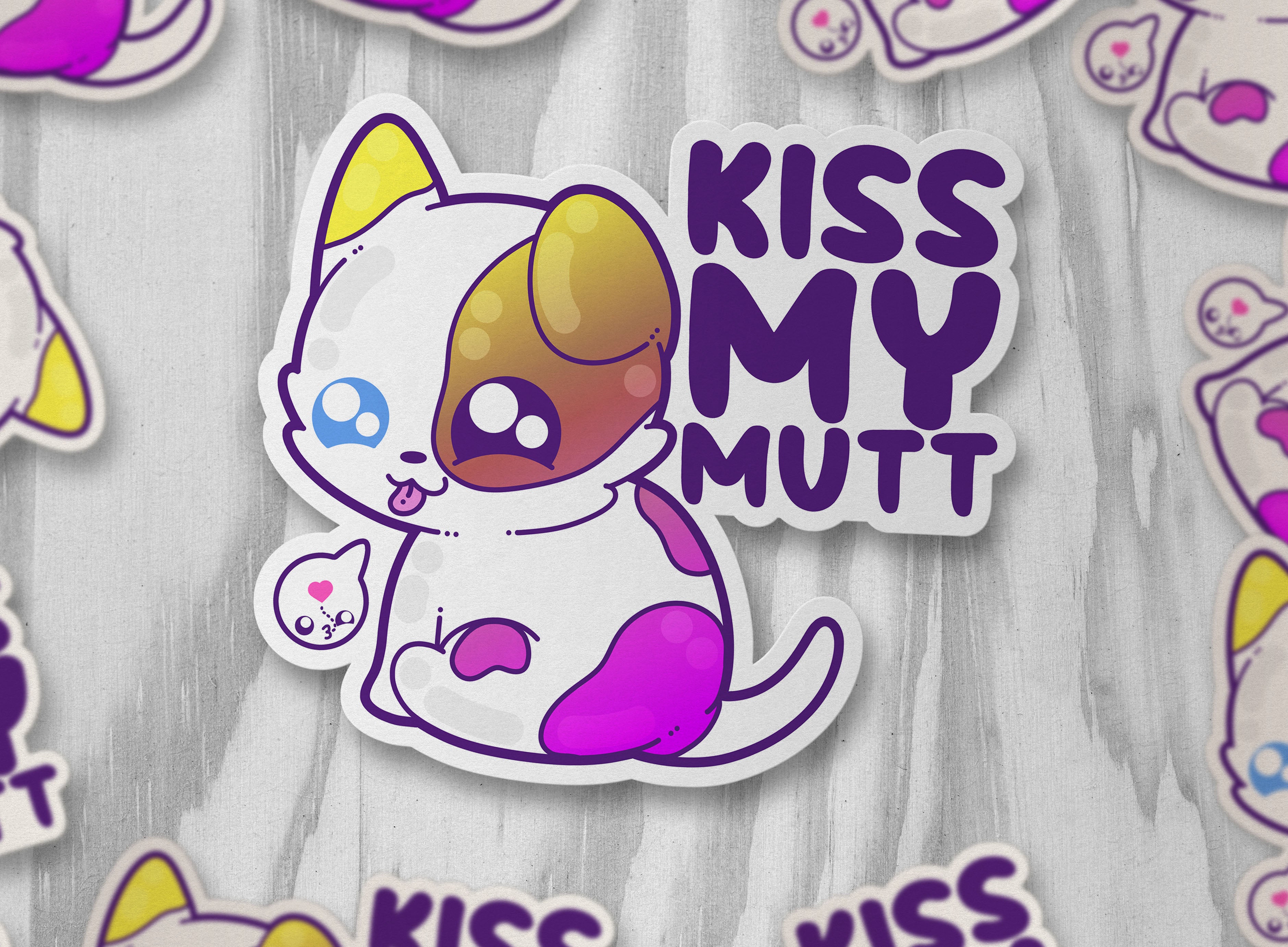 Kiss My Mutt - ChubbleGumLLC