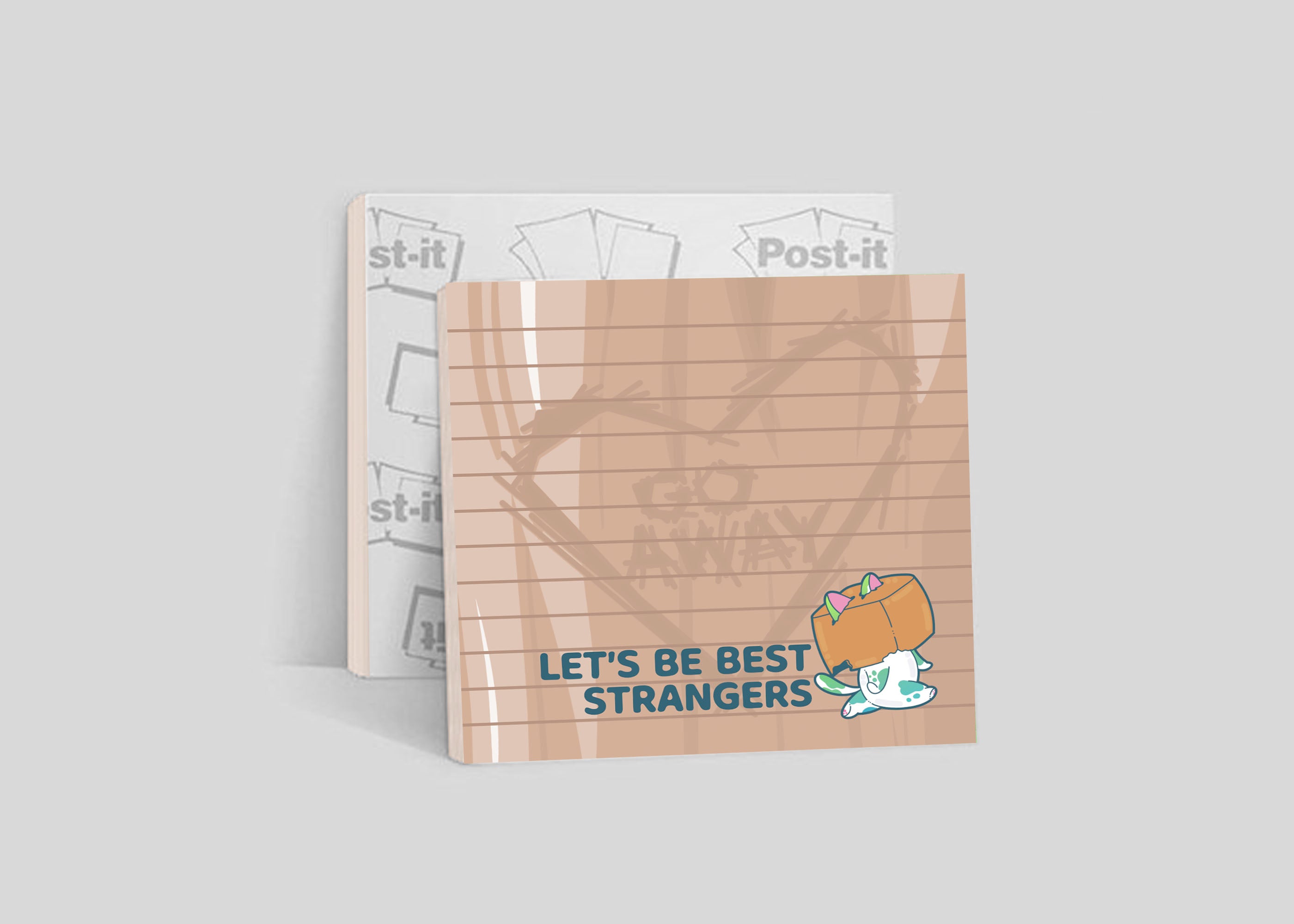 Sticky Note - Let's Be Best Strangers