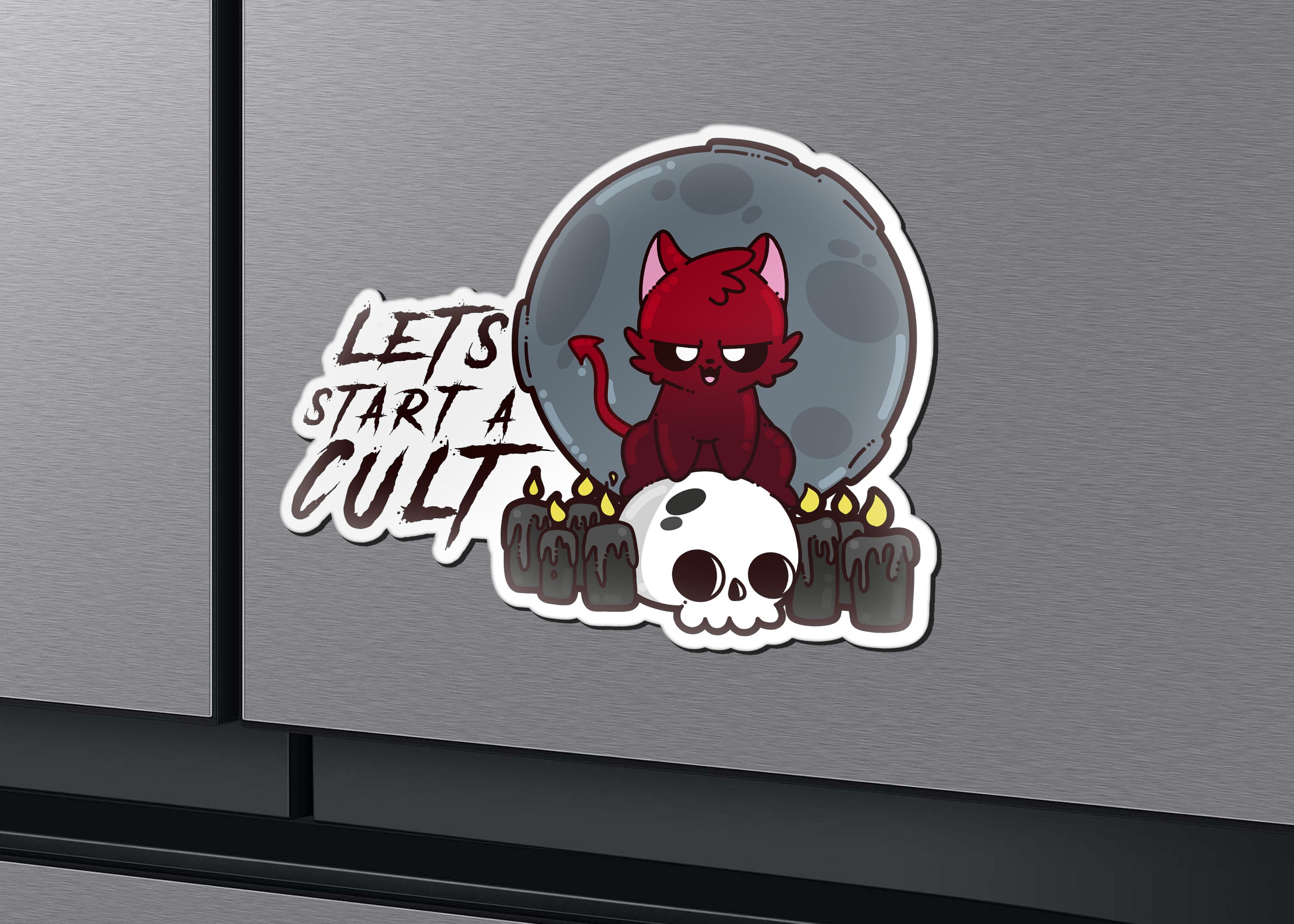 Magnet - Let's Start a Cult - ChubbleGumLLC