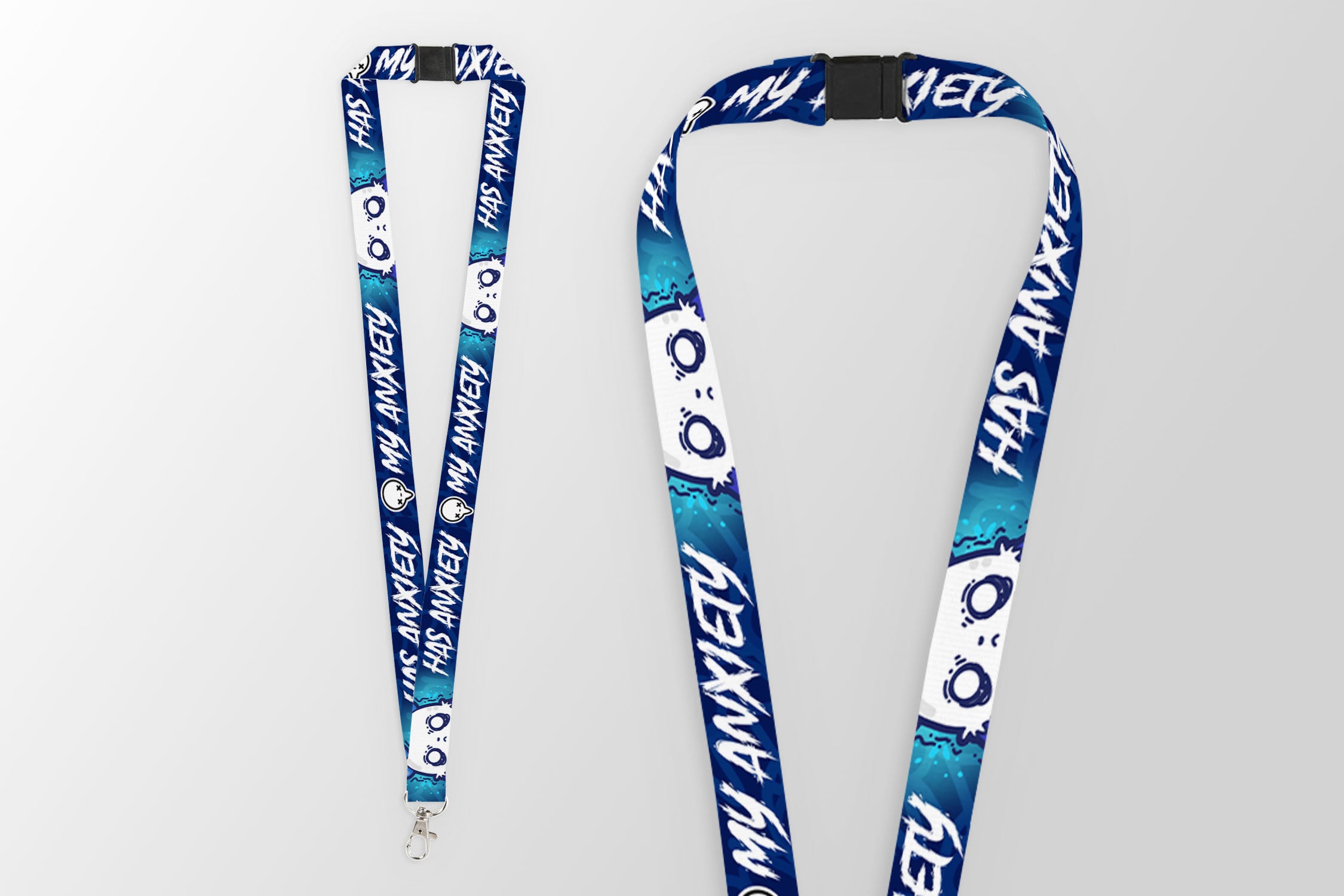 My Anxiety Has Anxiety Lanyard - ChubbleGumLLC