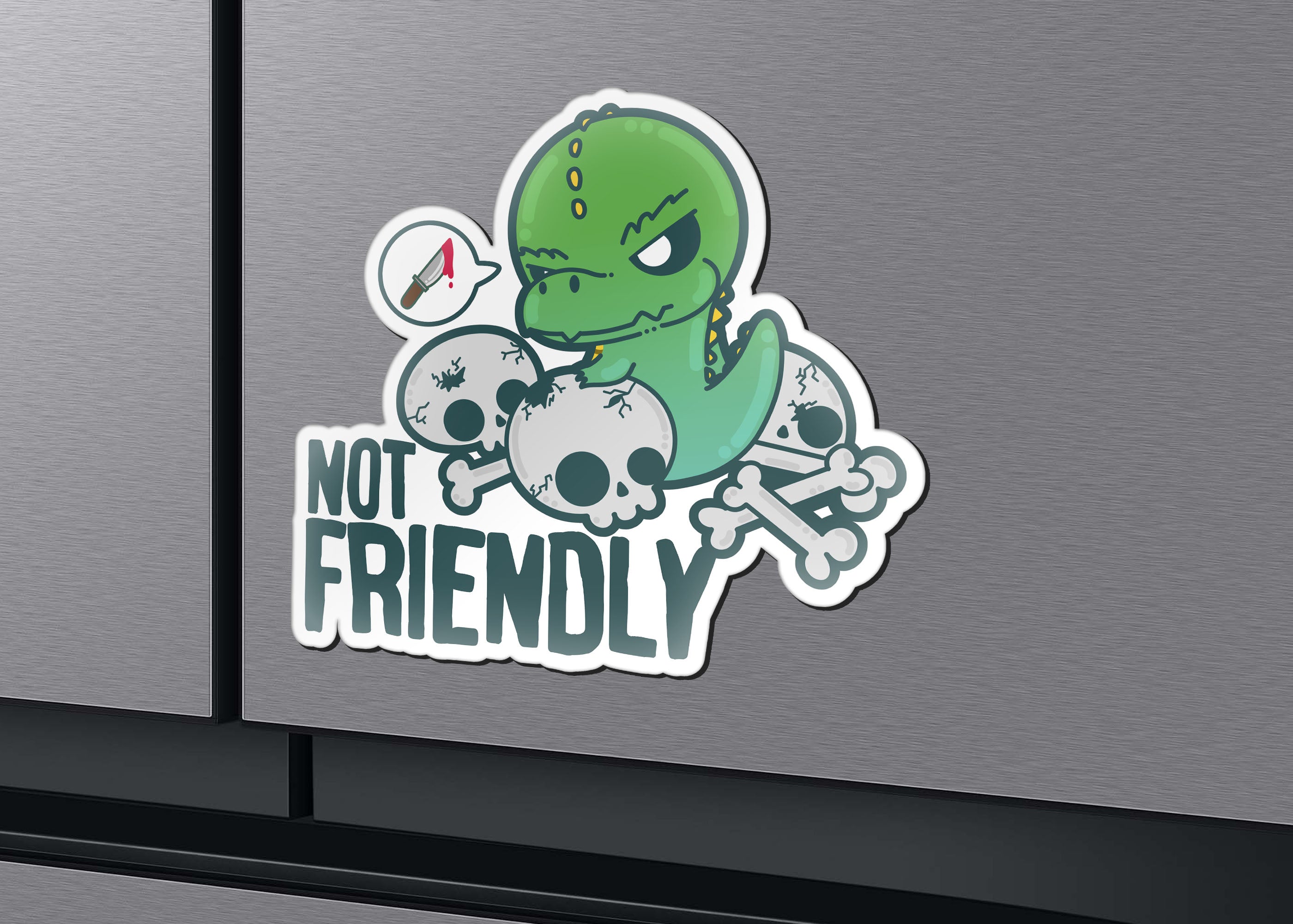 Magnet - Not Friendly - ChubbleGumLLC