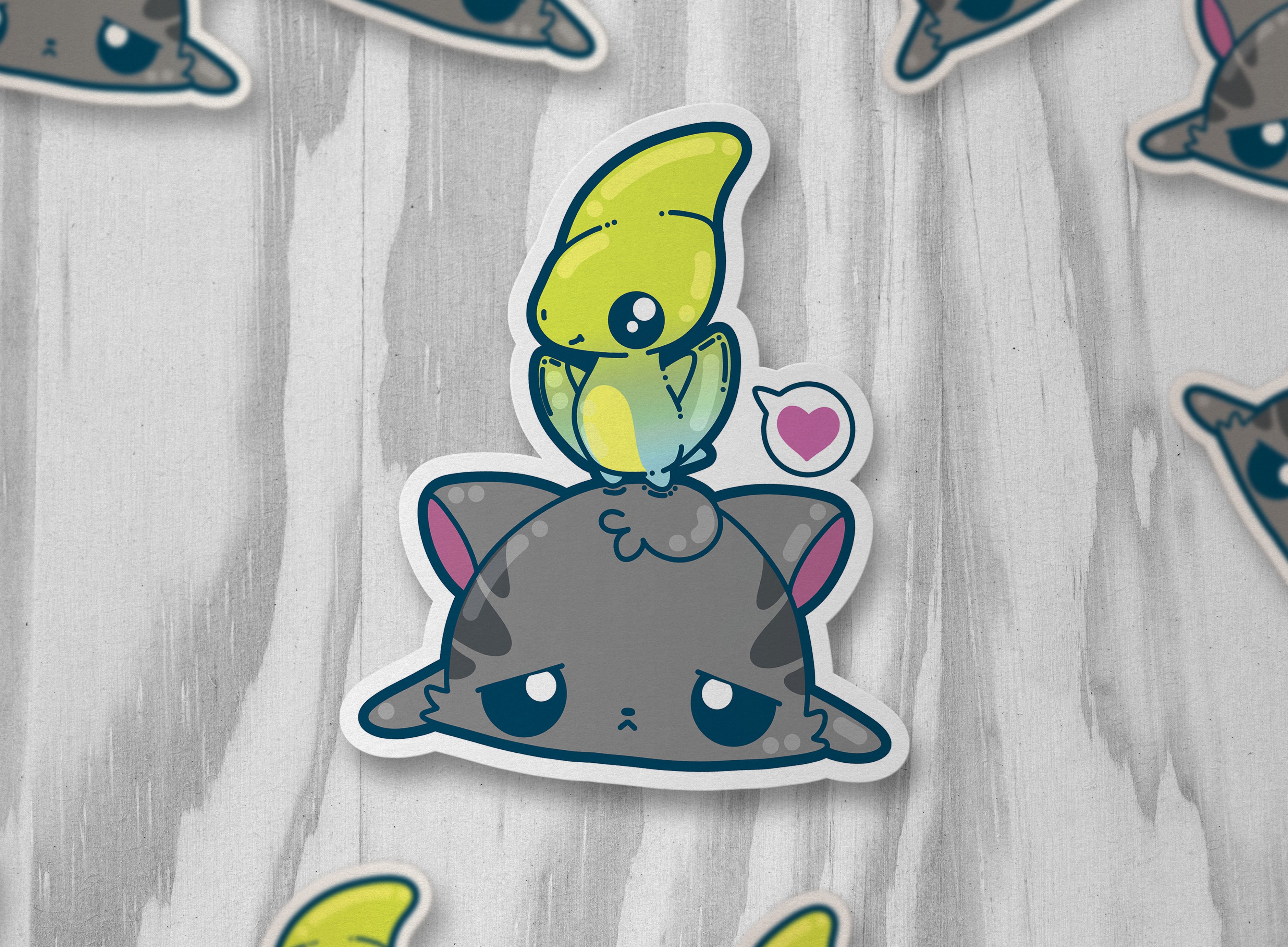 Pterodactyl Support Dino - ChubbleGumLLC