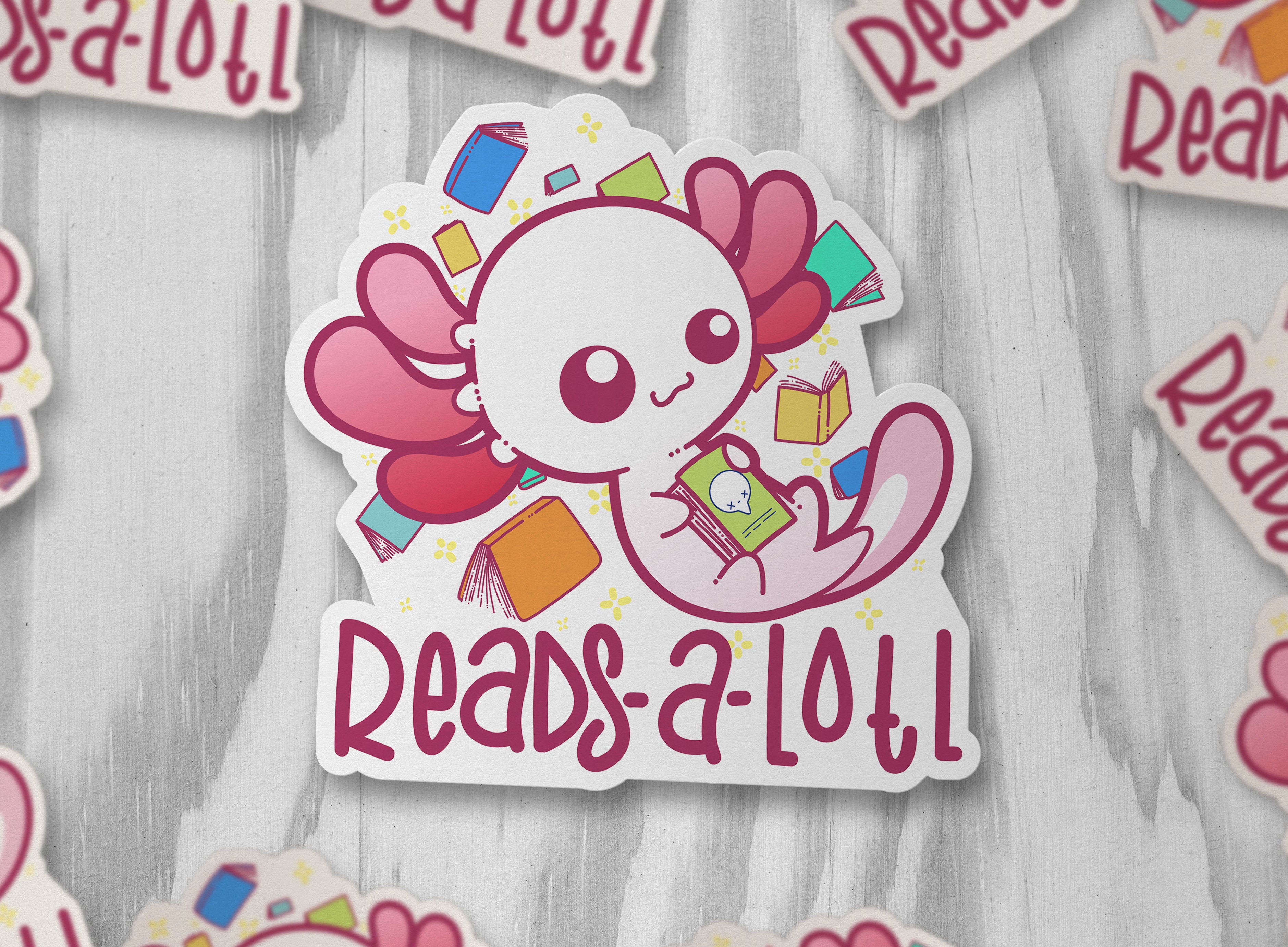 Reads-a-lotl - ChubbleGumLLC