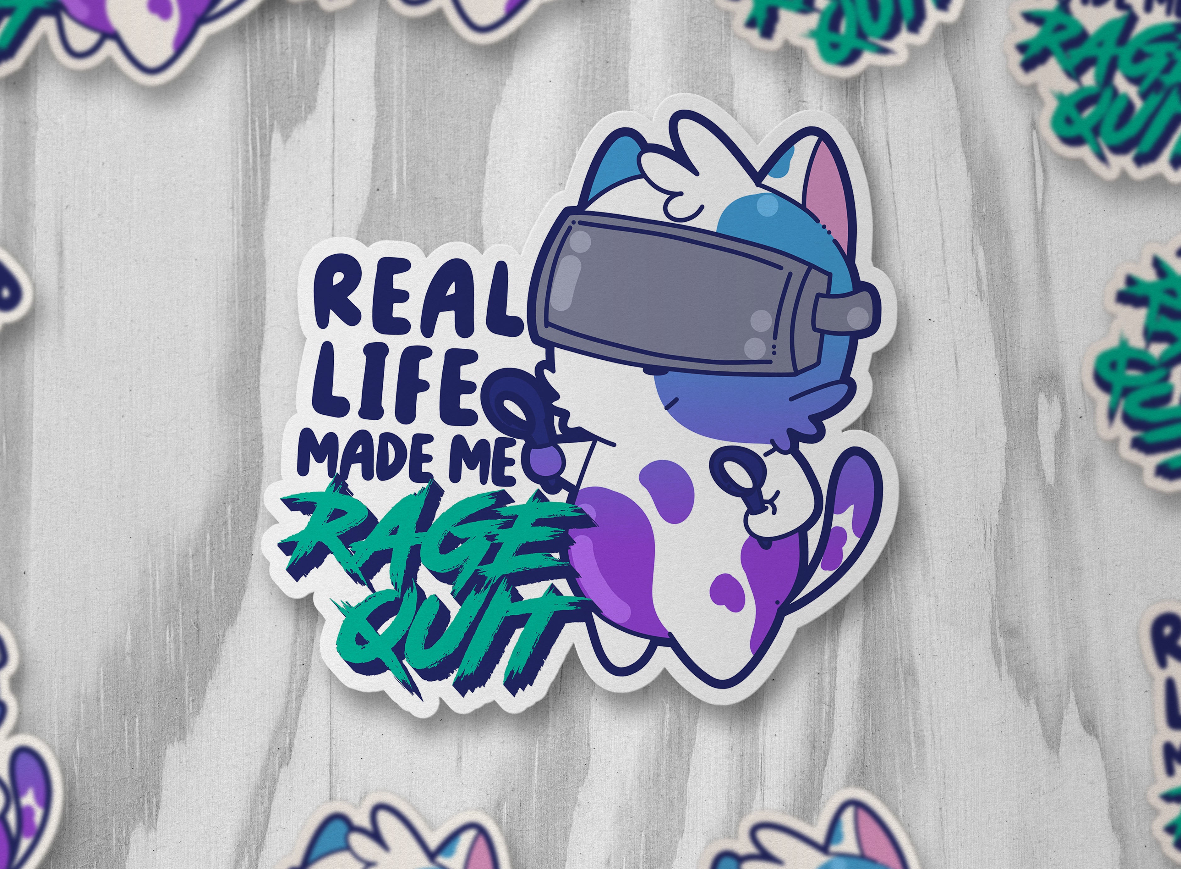 Real Life Made Me Rage Quit - ChubbleGumLLC