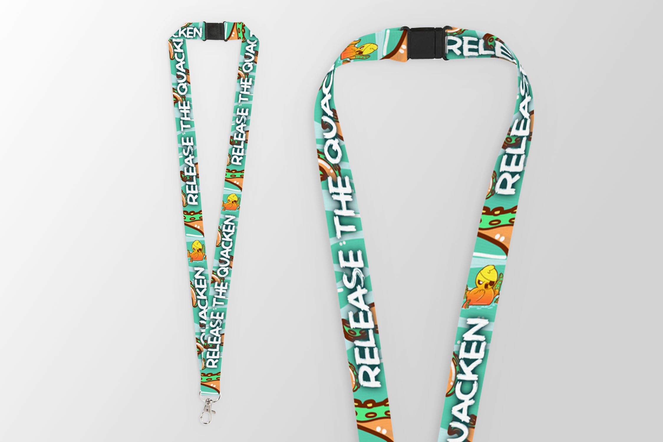 Release the Quacken Lanyard - ChubbleGumLLC