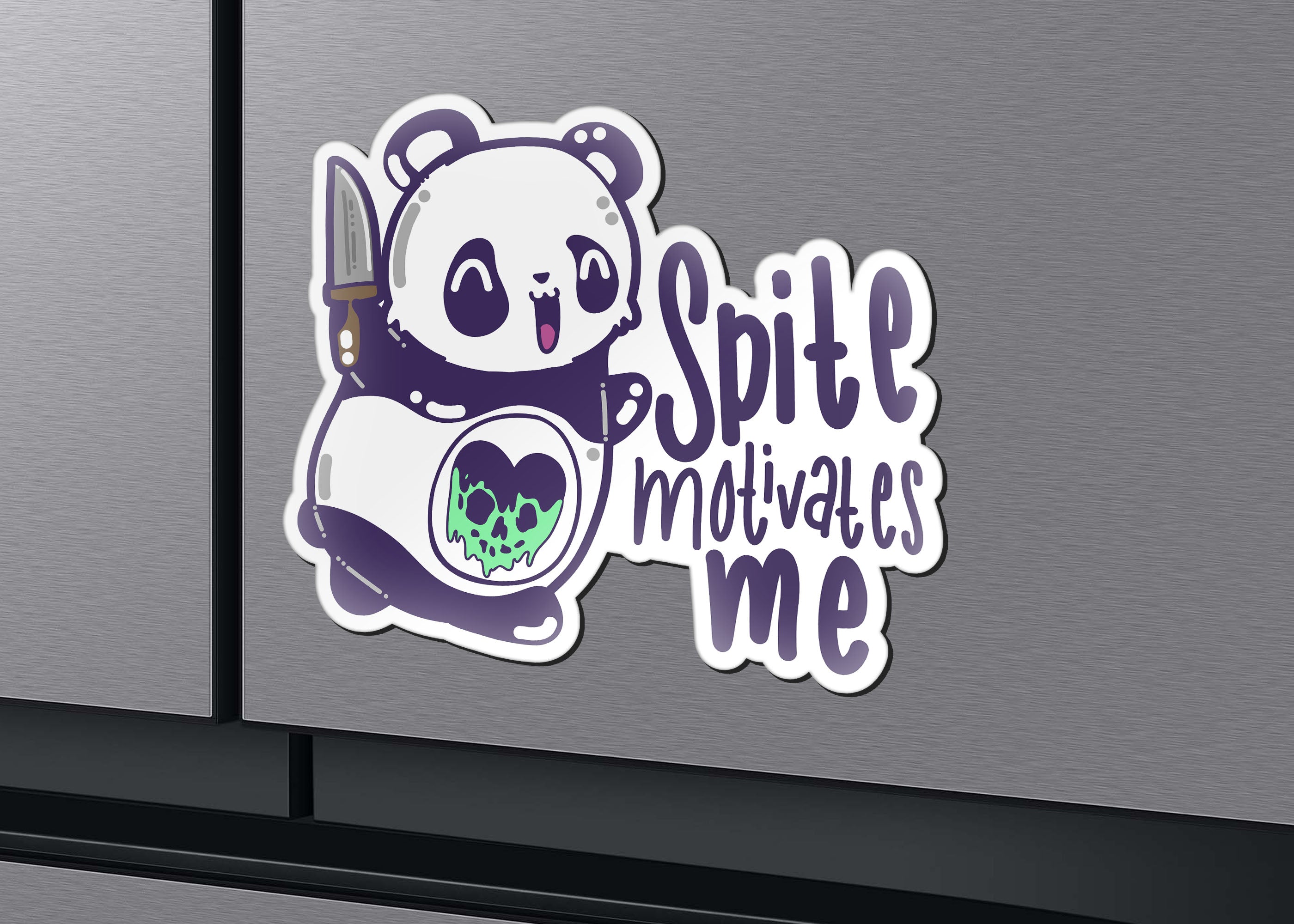 Magnet - Spite Motivates Me - ChubbleGumLLC