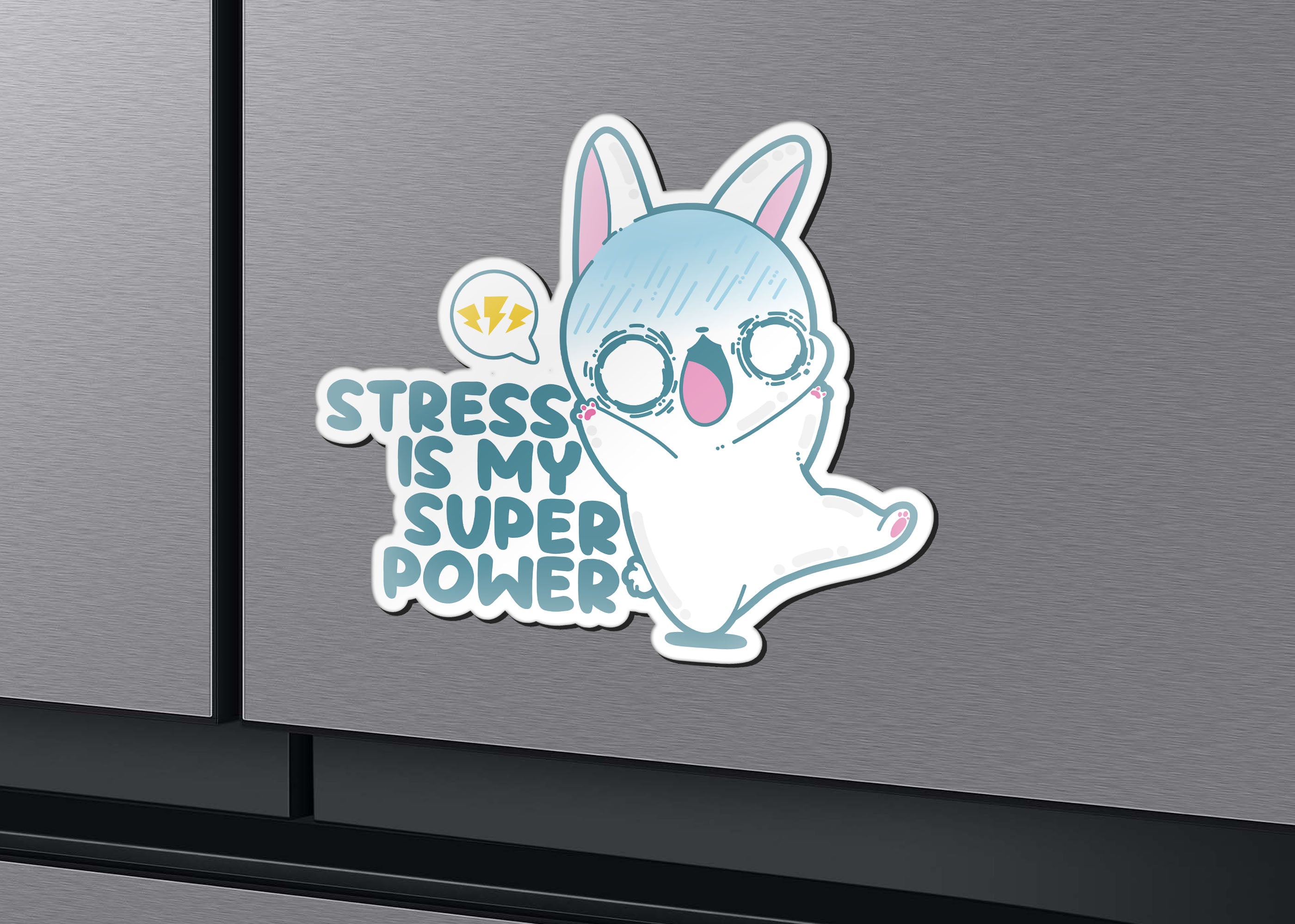 Magnet - Stress Is My Super Power - ChubbleGumLLC