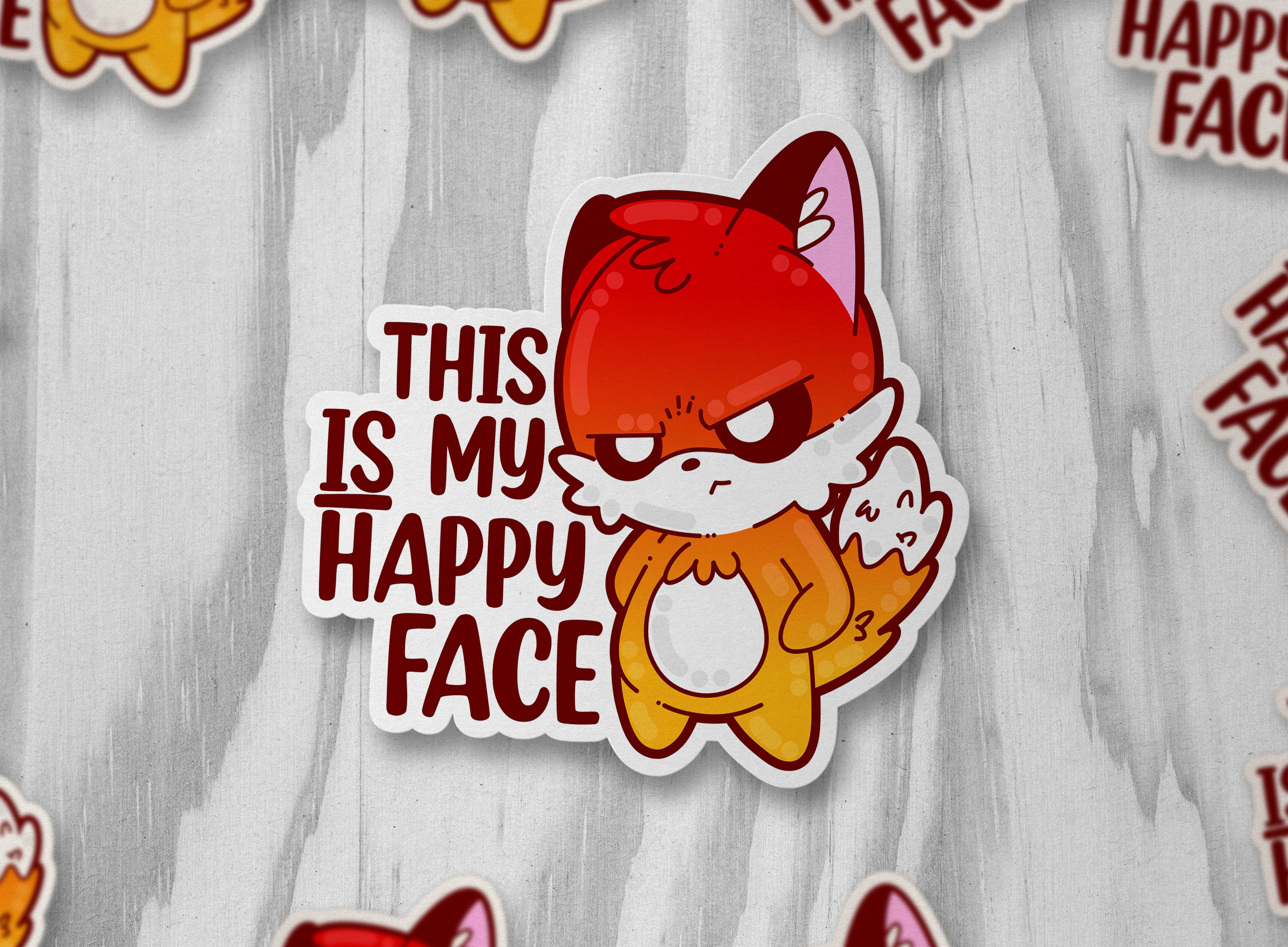 This IS My Happy Face - ChubbleGumLLC