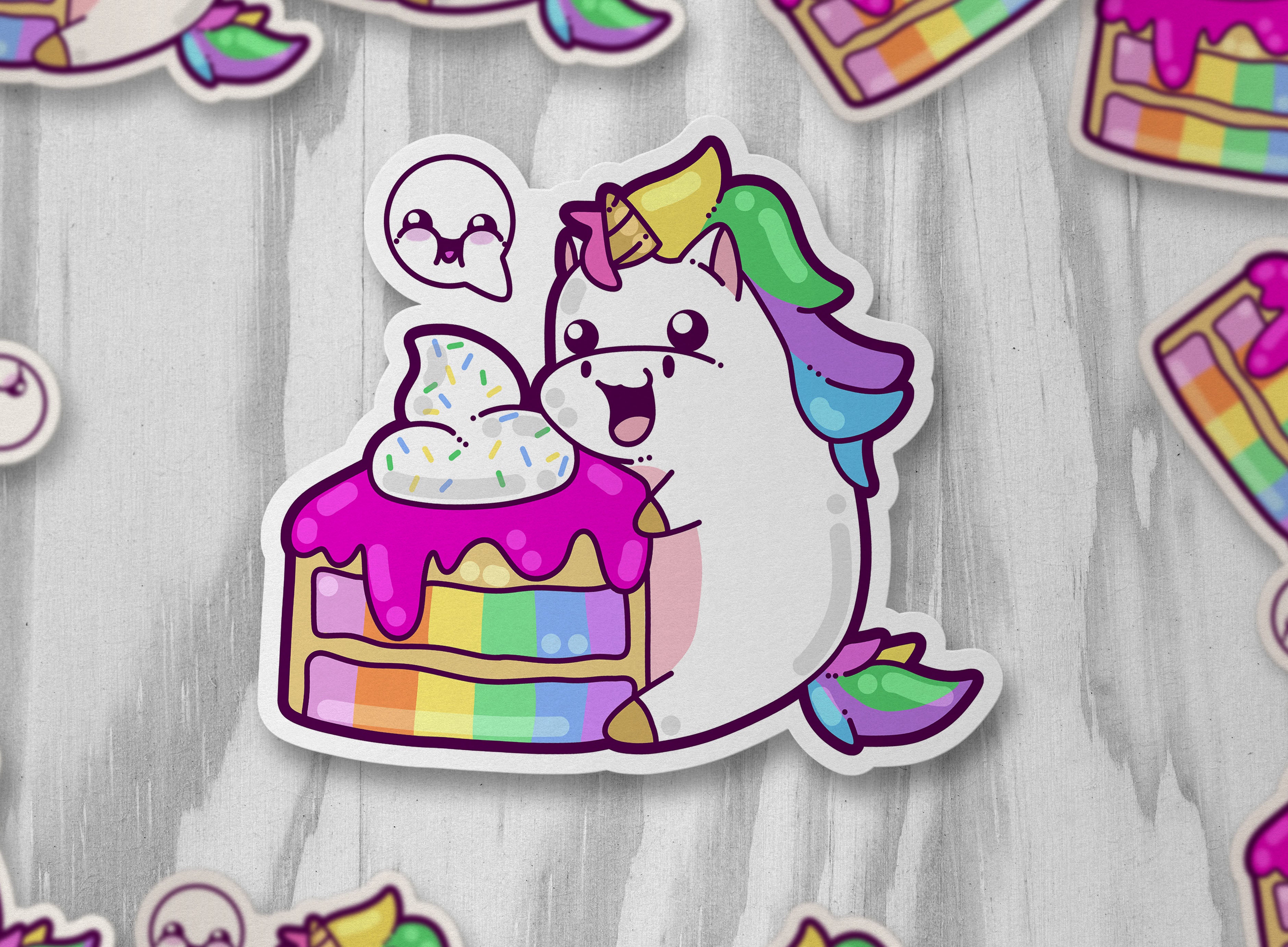 Unicorn Cake - ChubbleGumLLC