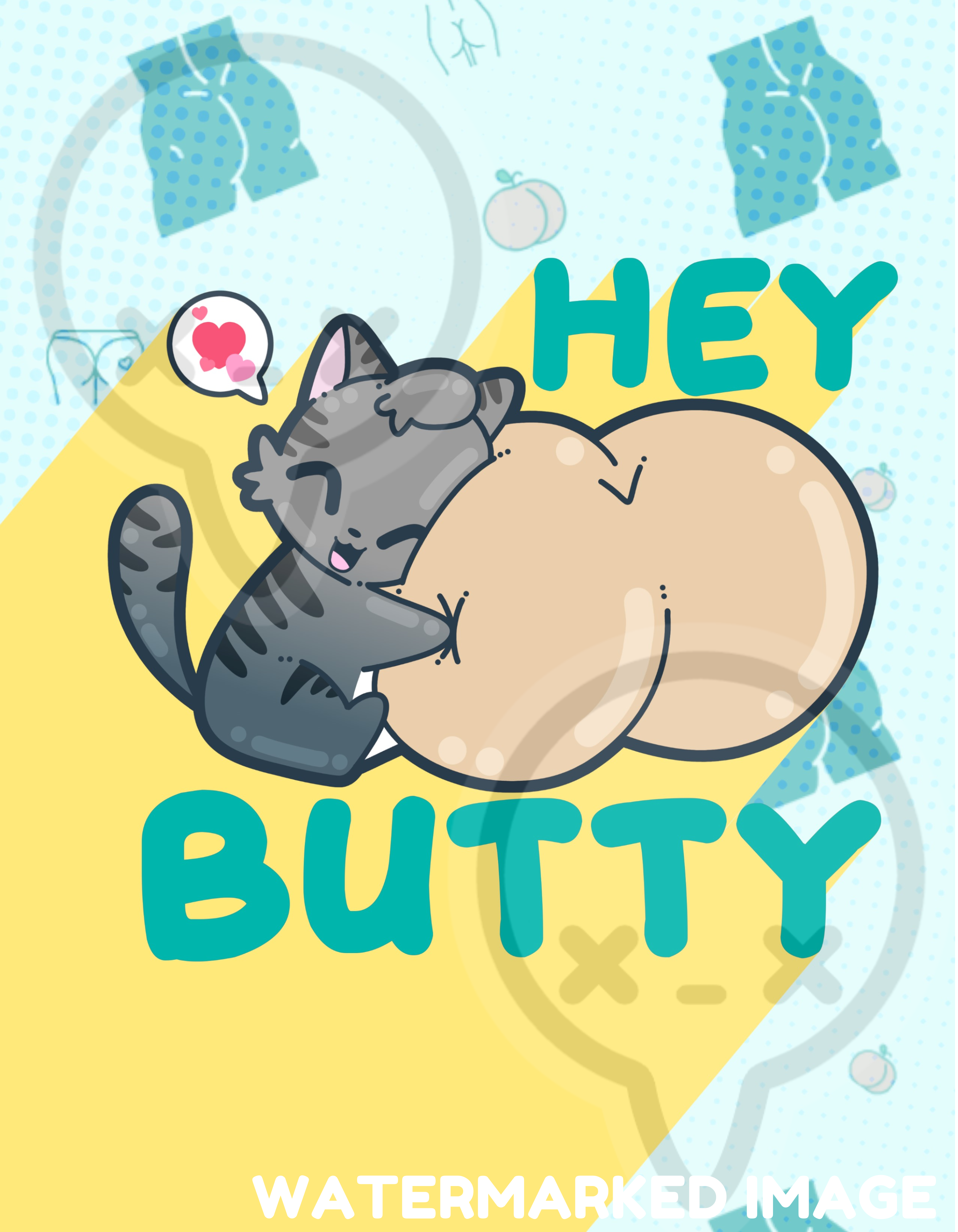 HEY BUTTY - Throw Blanket 60 in X 80 in - ChubbleGumLLC