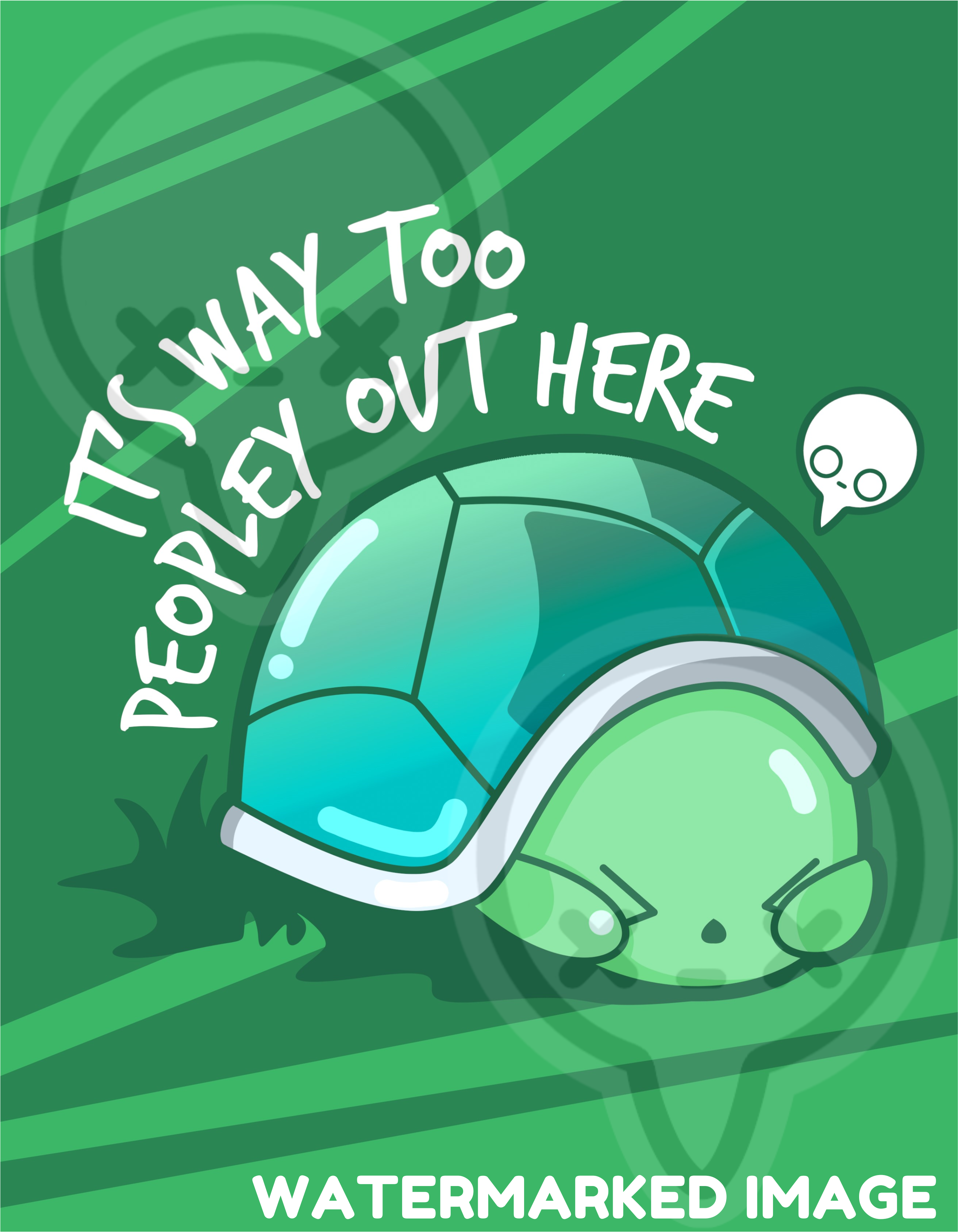 WAY TOO PEOPLEY - Throw Blanket 60 in X 80 in - ChubbleGumLLC