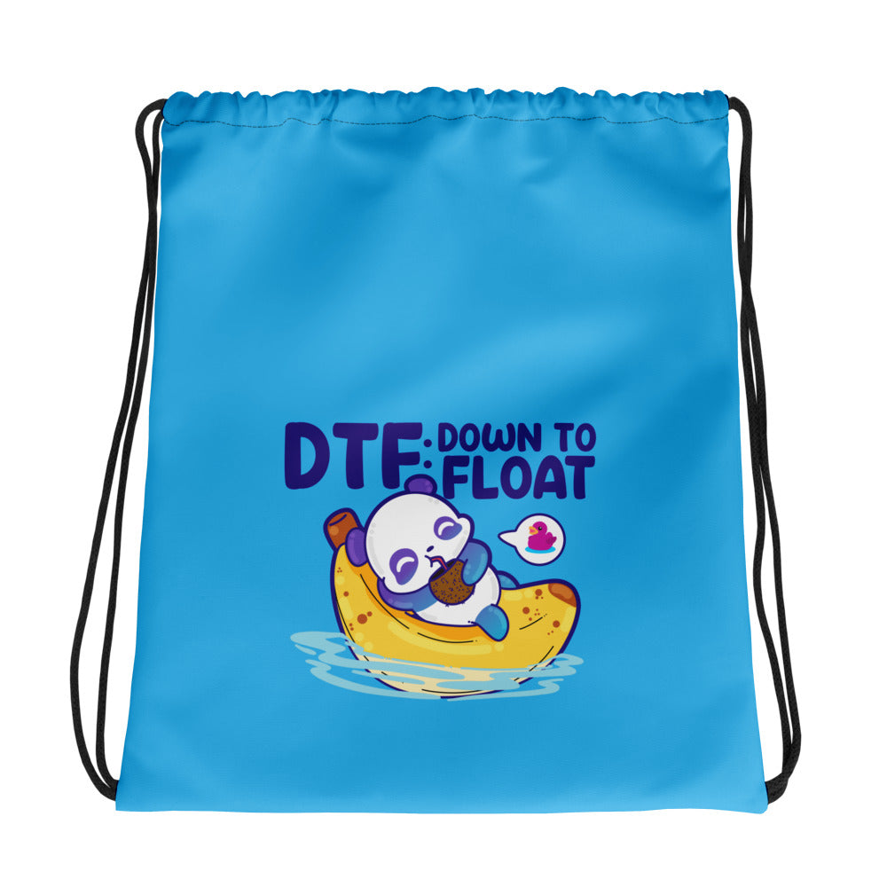 DOWN TO FLOAT - Drawstring Bag - ChubbleGumLLC