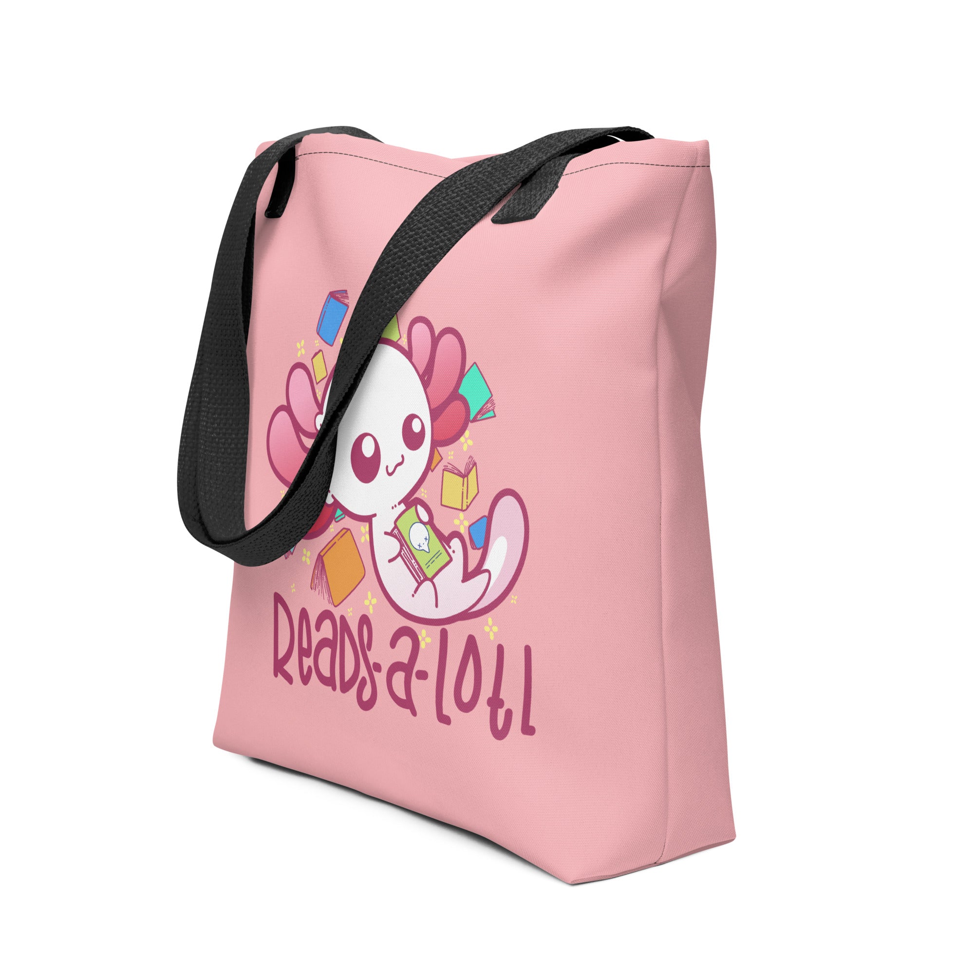 READS A LOTL - Tote Bag - ChubbleGumLLC