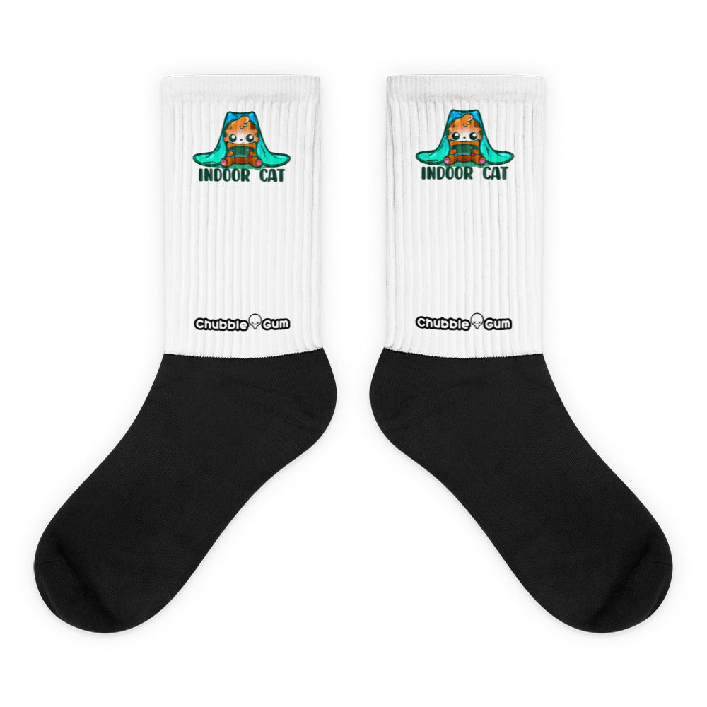 INDOOR CAT - Socks - ChubbleGumLLC
