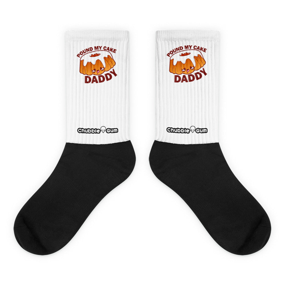 POUND MY CAKE DADDY - Socks - ChubbleGumLLC