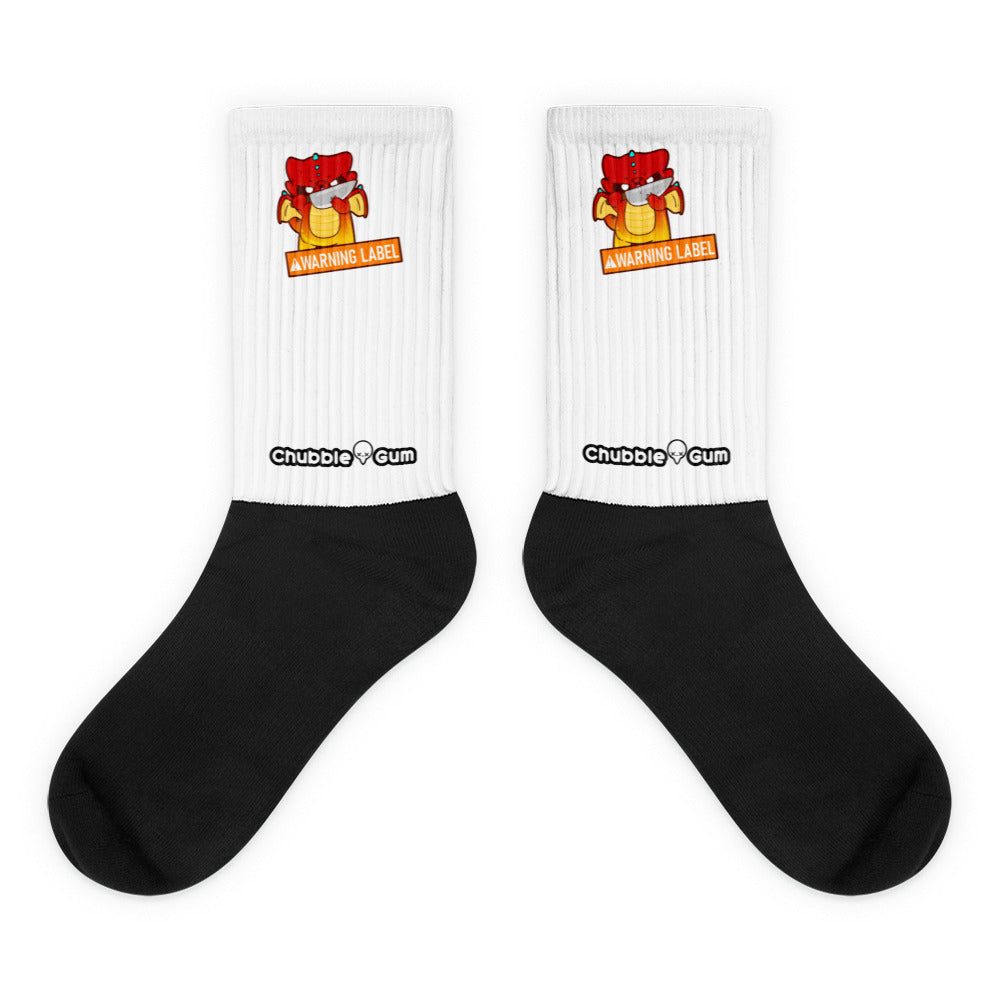 I SHOULD COME WITH A WARNING LABEL - Socks - ChubbleGumLLC