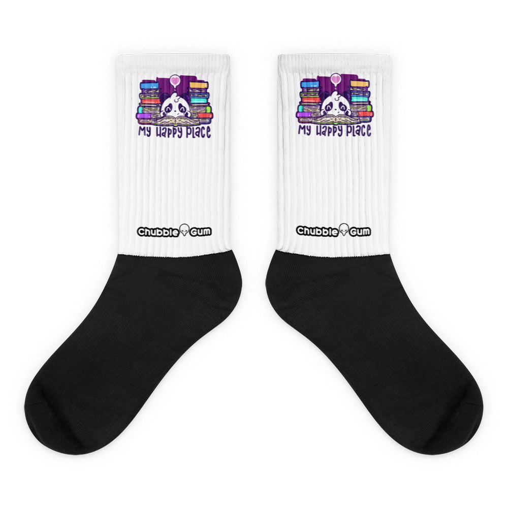 MY HAPPY PLACE - Socks - ChubbleGumLLC