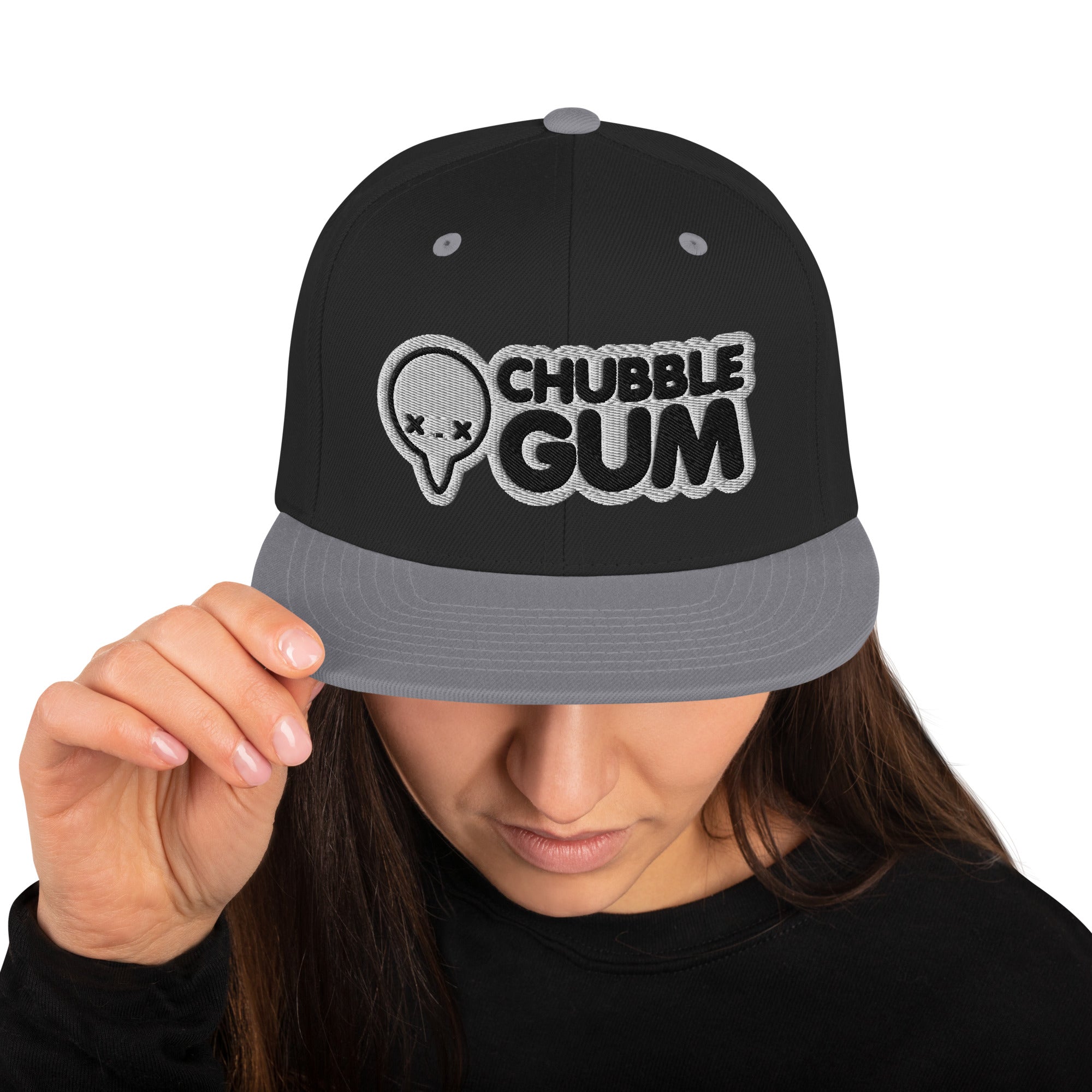 BOTH LOGOS - Snapback Hat - ChubbleGumLLC