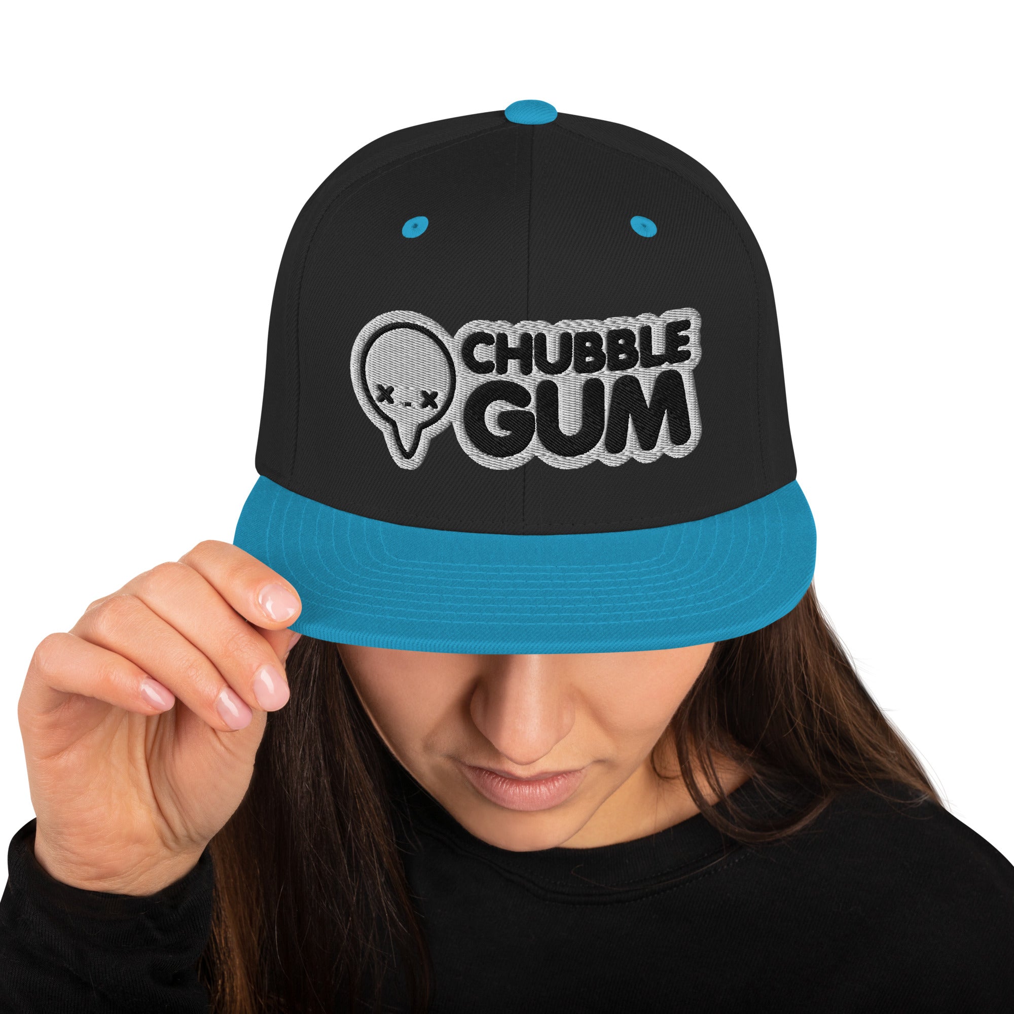 BOTH LOGOS - Snapback Hat - ChubbleGumLLC