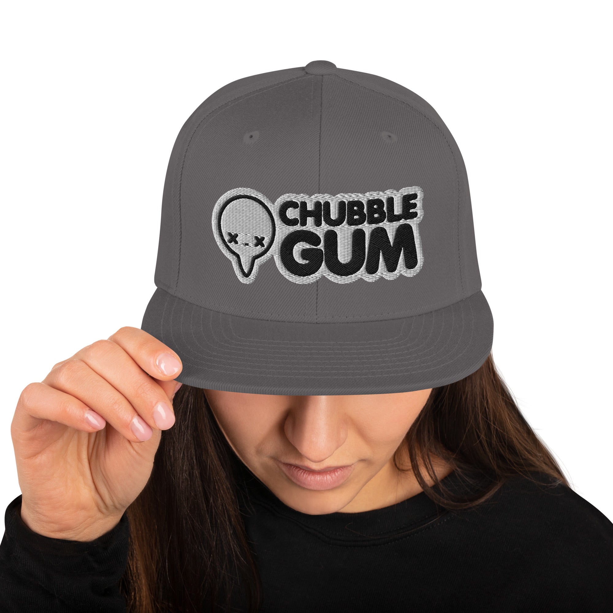 BOTH LOGOS - Snapback Hat - ChubbleGumLLC