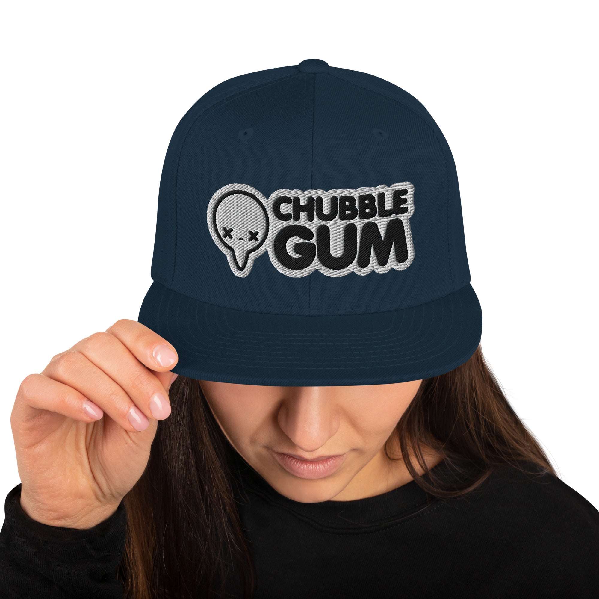 BOTH LOGOS - Snapback Hat - ChubbleGumLLC