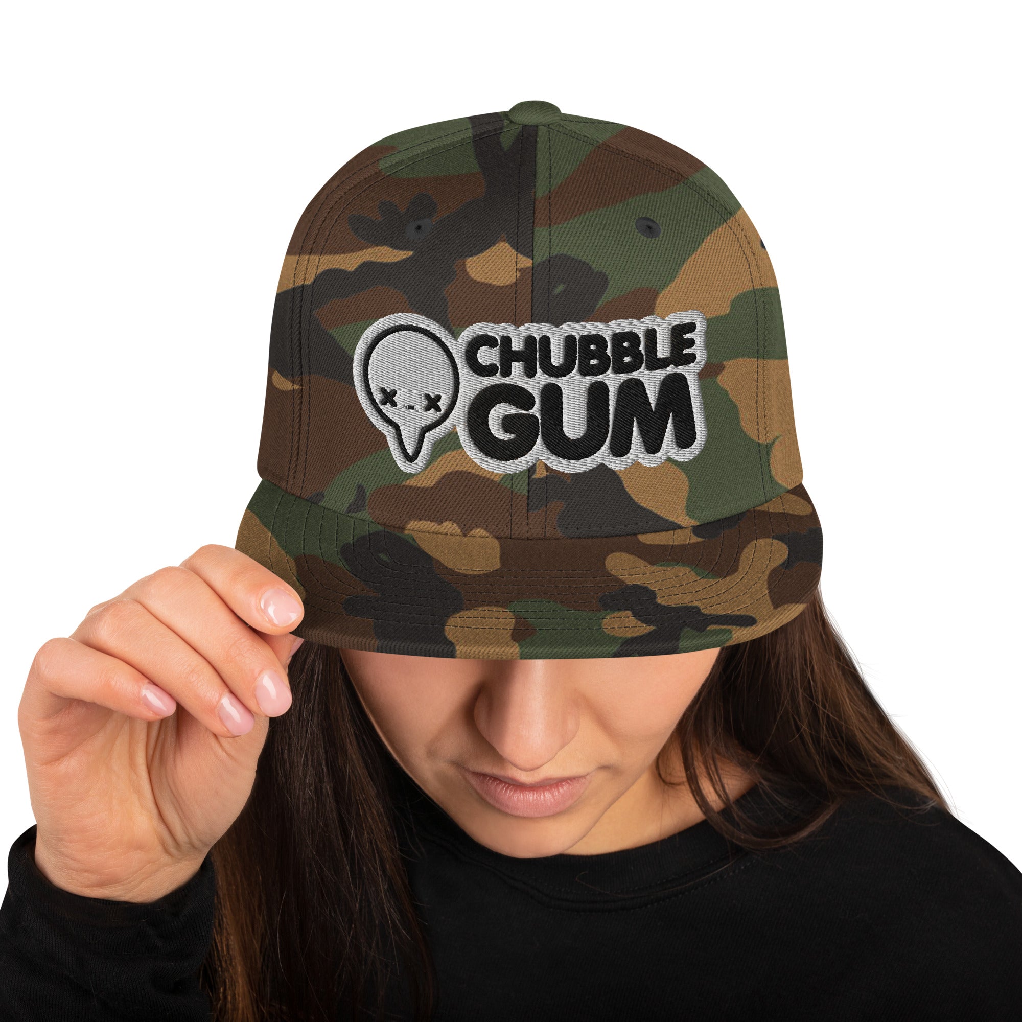 BOTH LOGOS - Snapback Hat - ChubbleGumLLC