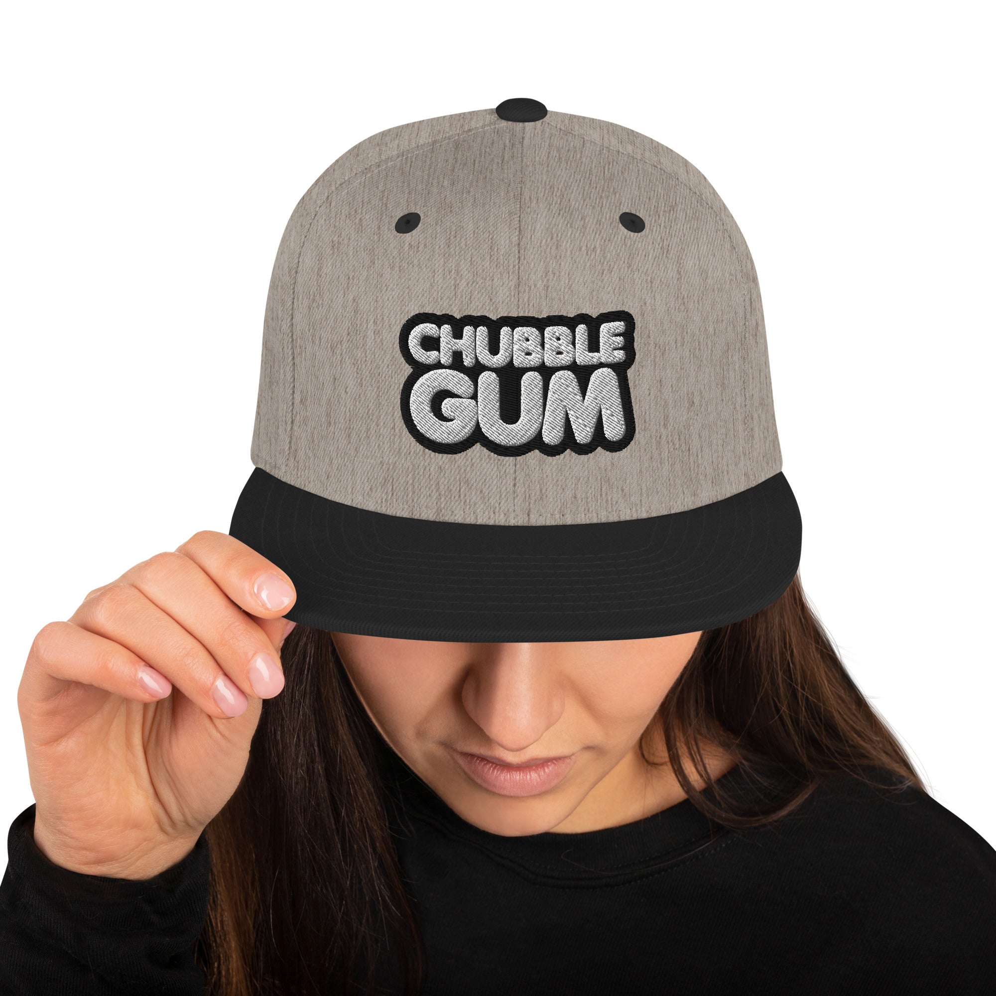STACKED - Snapback Hat - ChubbleGumLLC