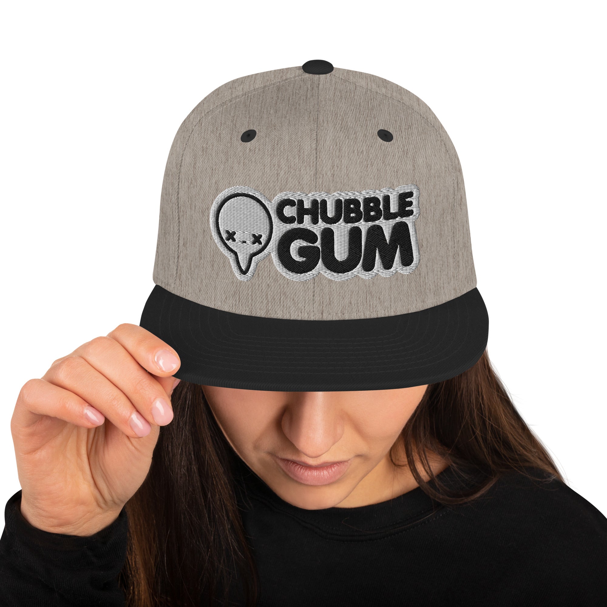 BOTH LOGOS - Snapback Hat - ChubbleGumLLC