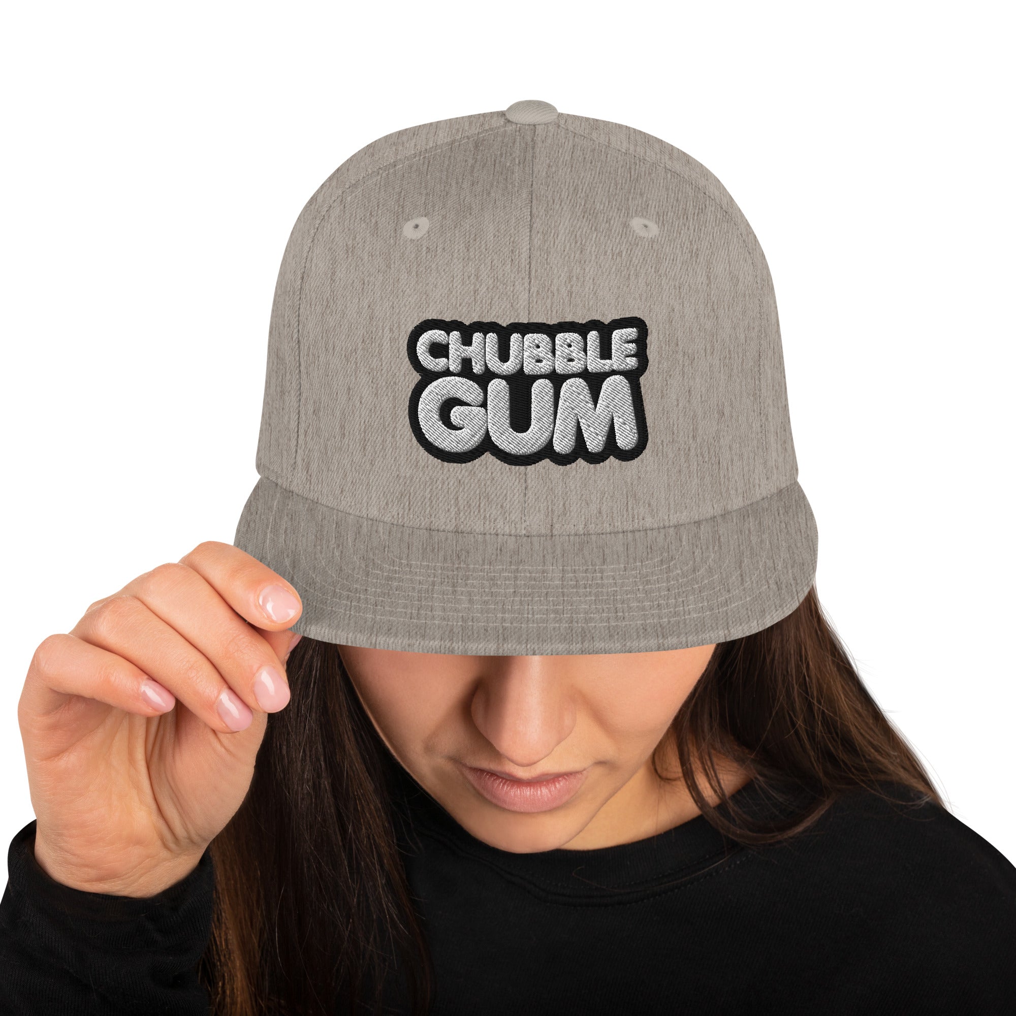 STACKED - Snapback Hat - ChubbleGumLLC