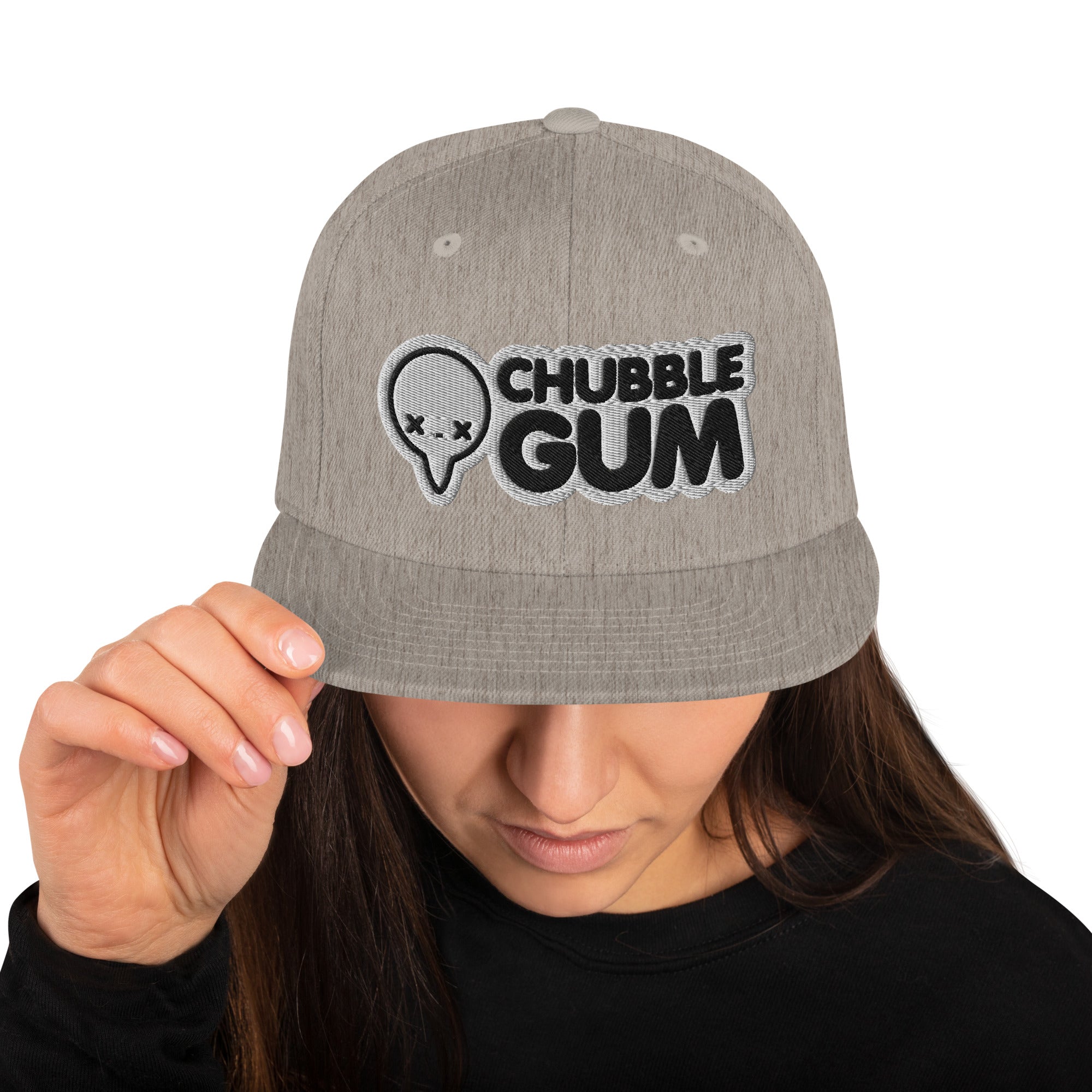 BOTH LOGOS - Snapback Hat - ChubbleGumLLC
