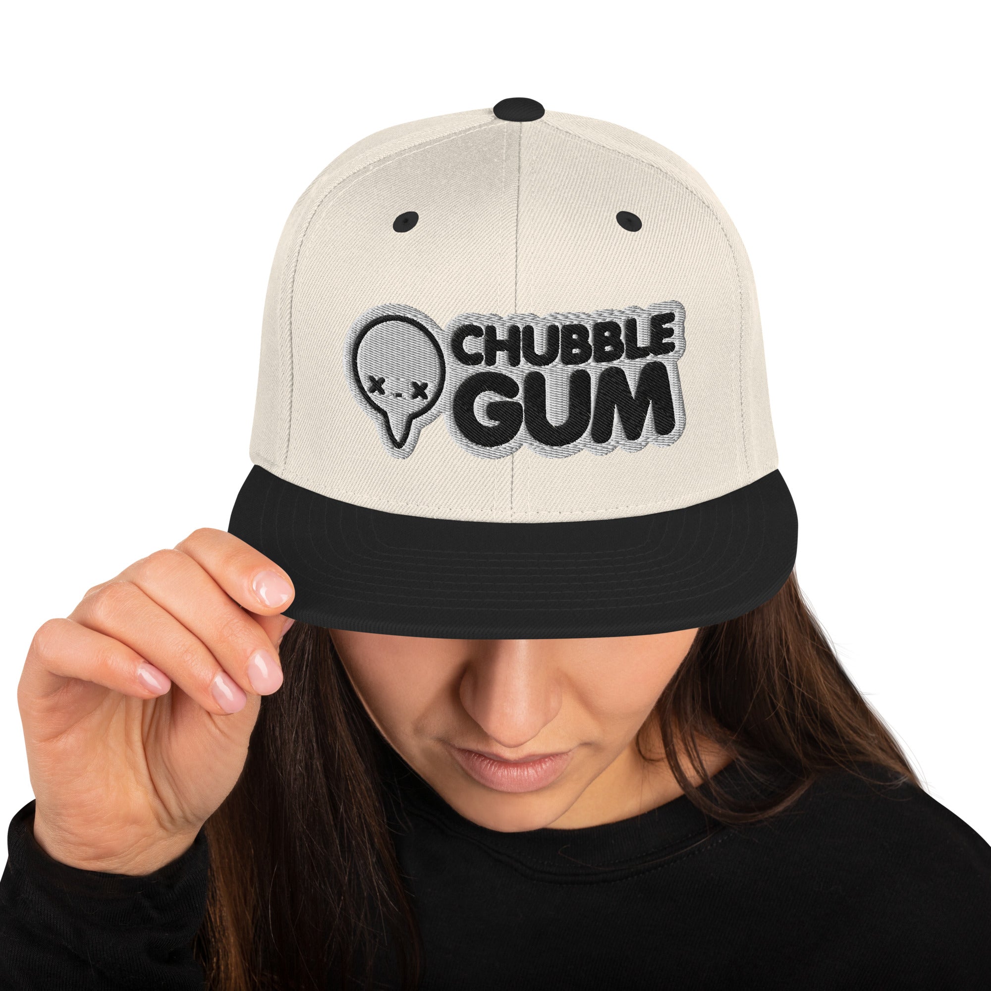 BOTH LOGOS - Snapback Hat - ChubbleGumLLC