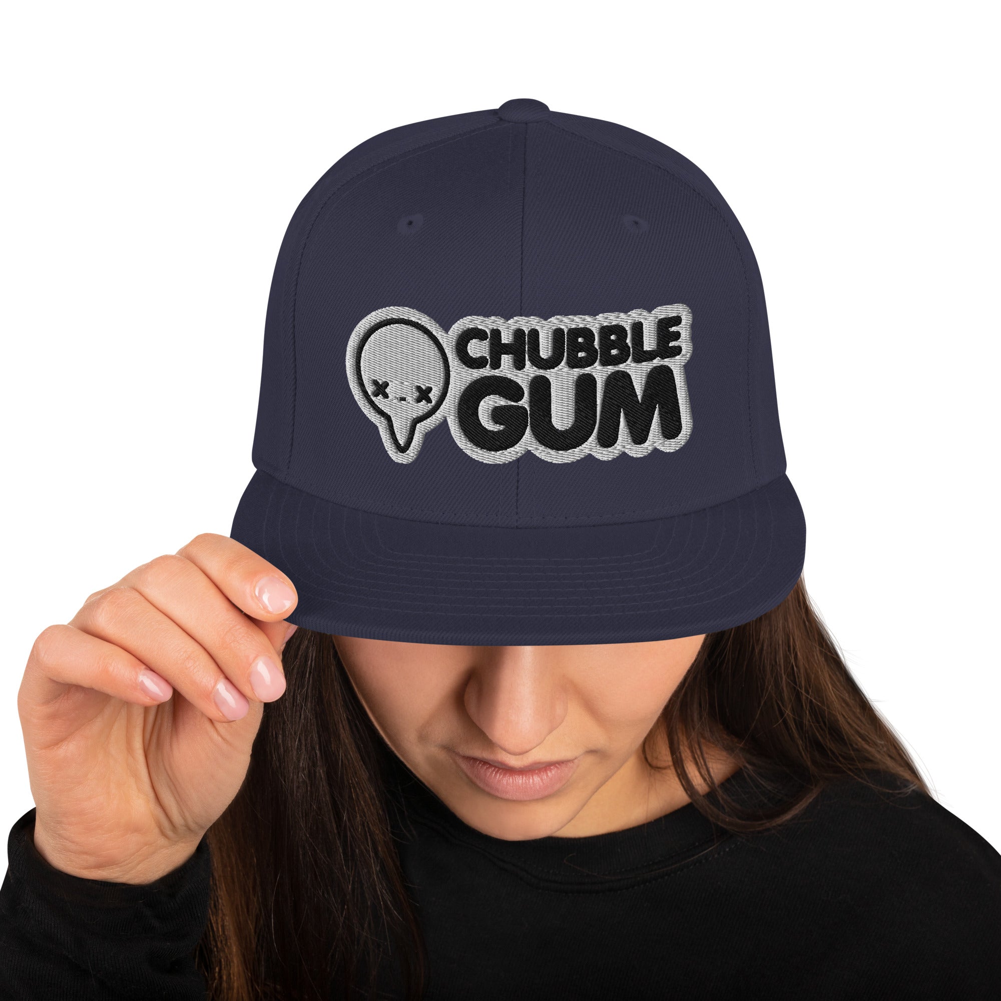 BOTH LOGOS - Snapback Hat - ChubbleGumLLC