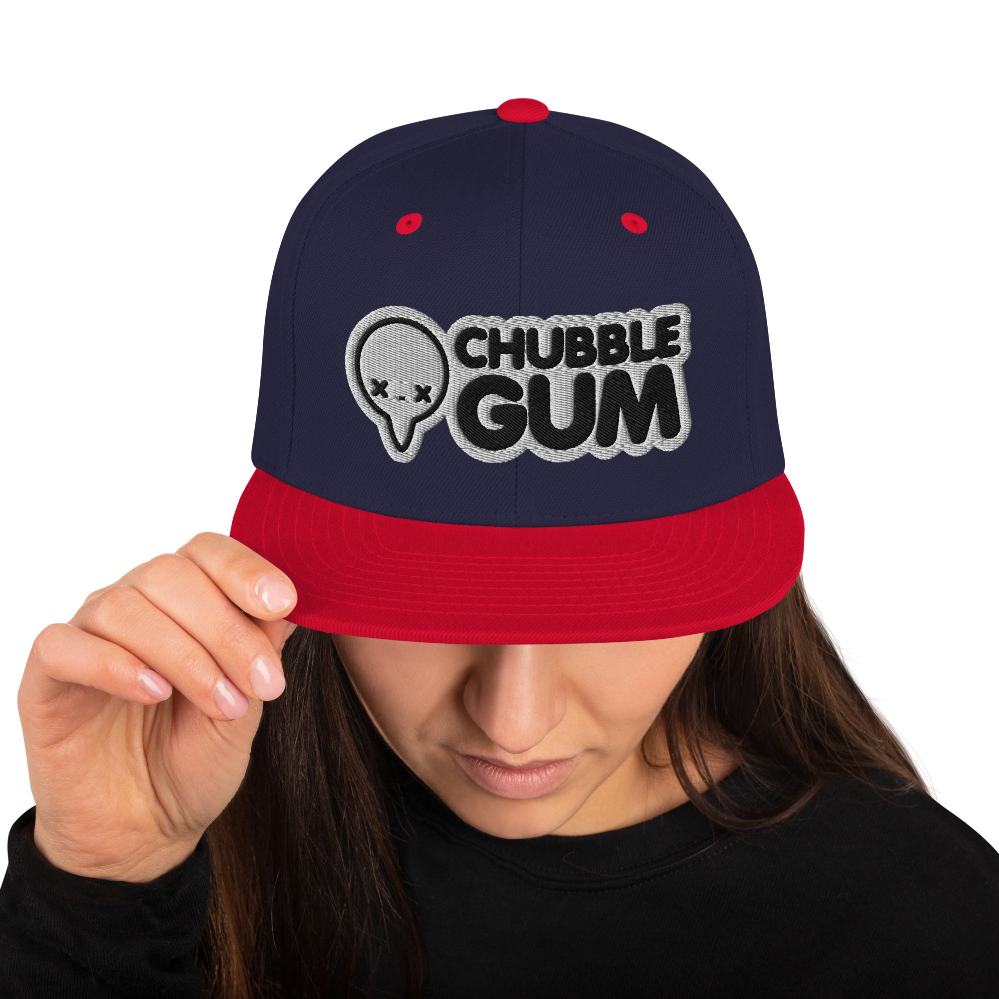 BOTH LOGOS - Snapback Hat - ChubbleGumLLC
